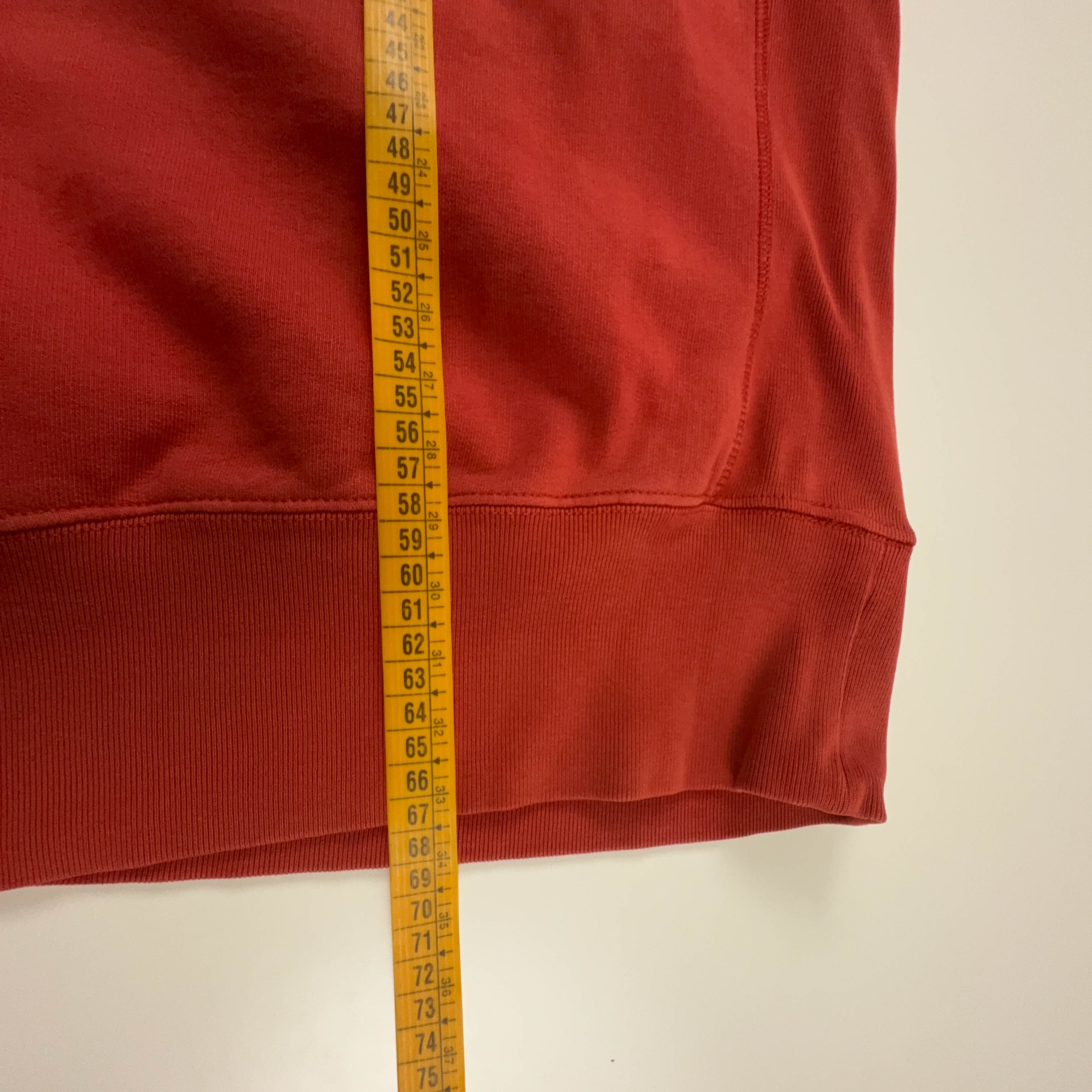 Felpa Napapijri Vintage arancione a girocollo logo ricamato anni 90 00 - Taglia XL uomo