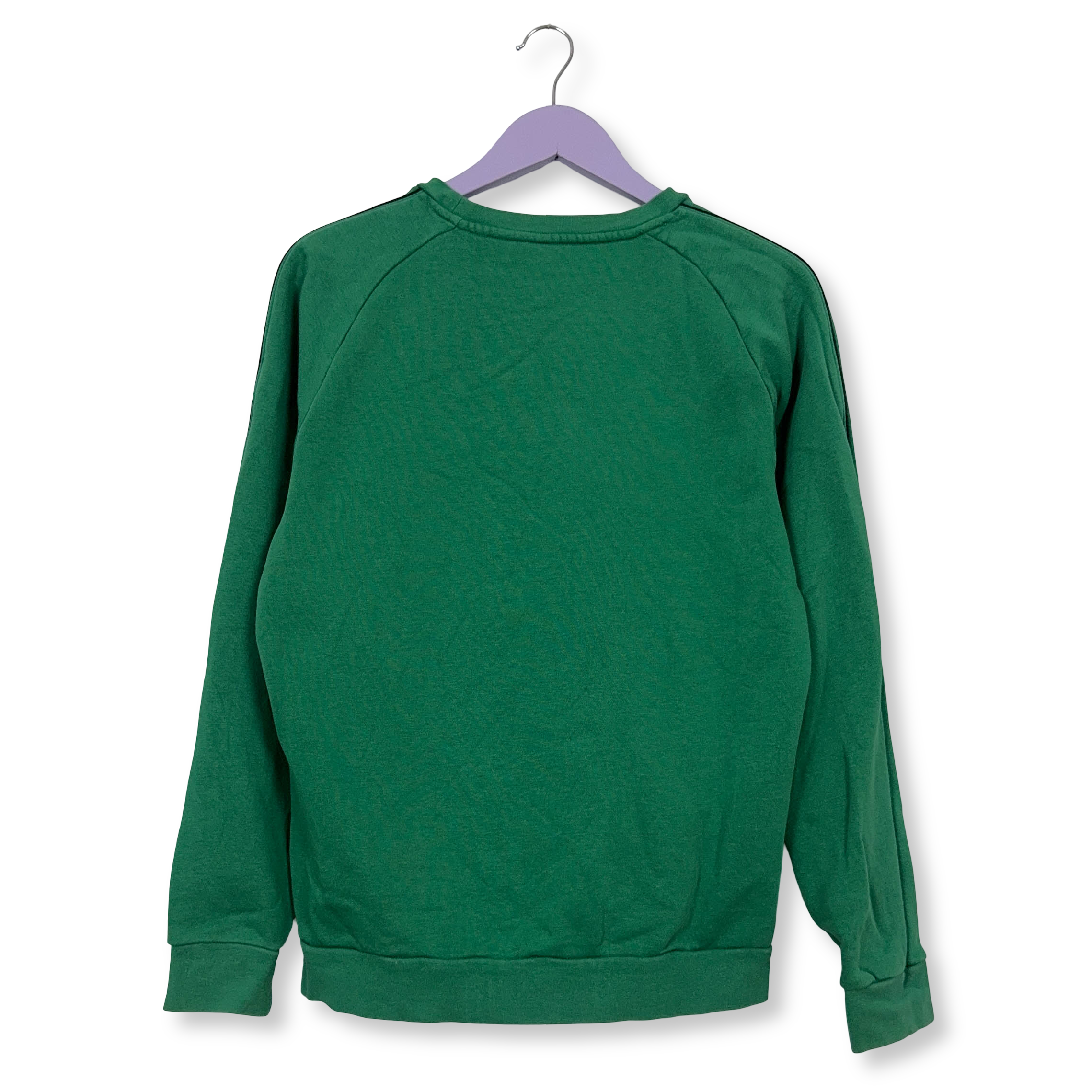 Felpa Adidas Vintage verde a girocollo 70% cotone Taglia M uomo