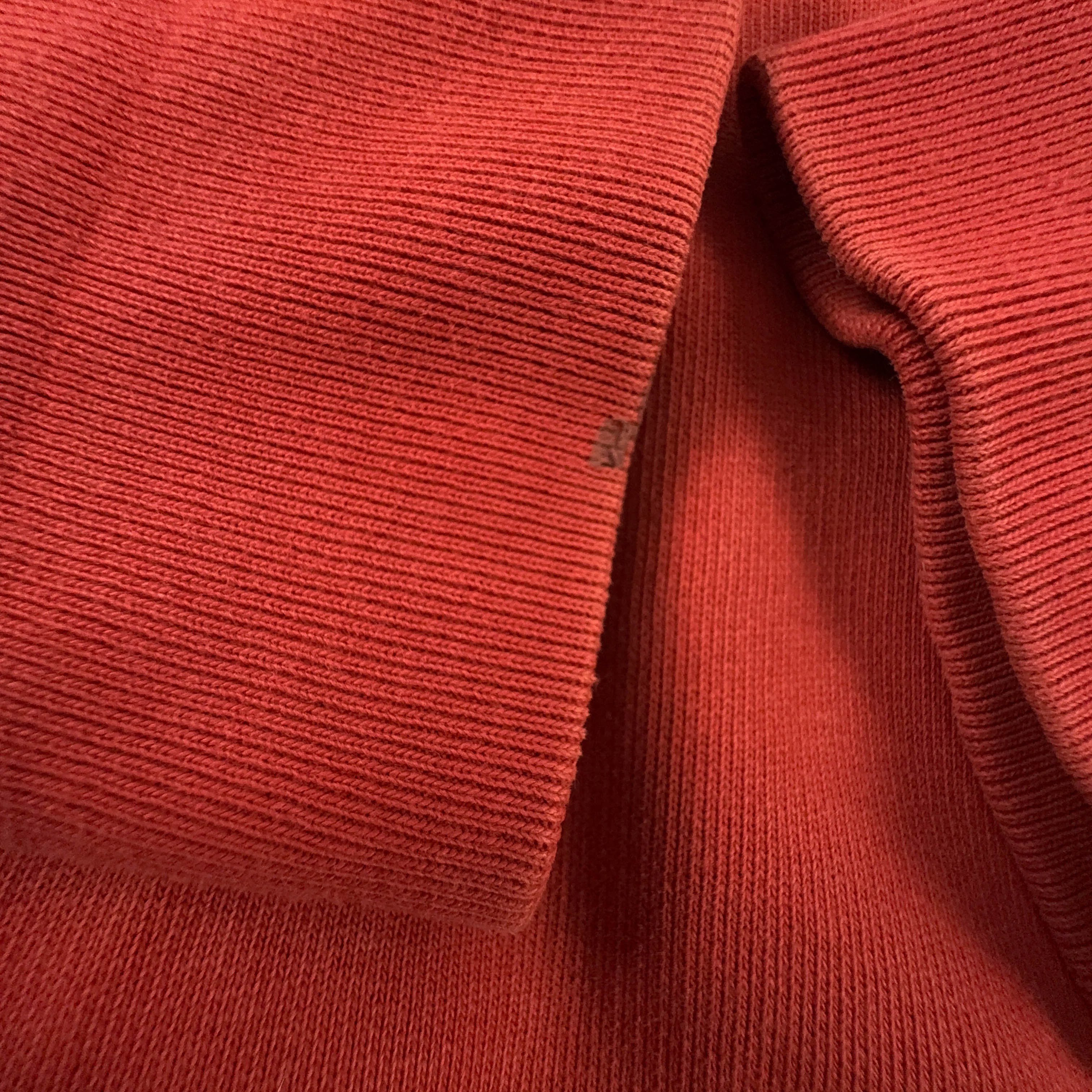 Felpa Napapijri Vintage arancione a girocollo logo ricamato anni 90 00 - Taglia XL uomo