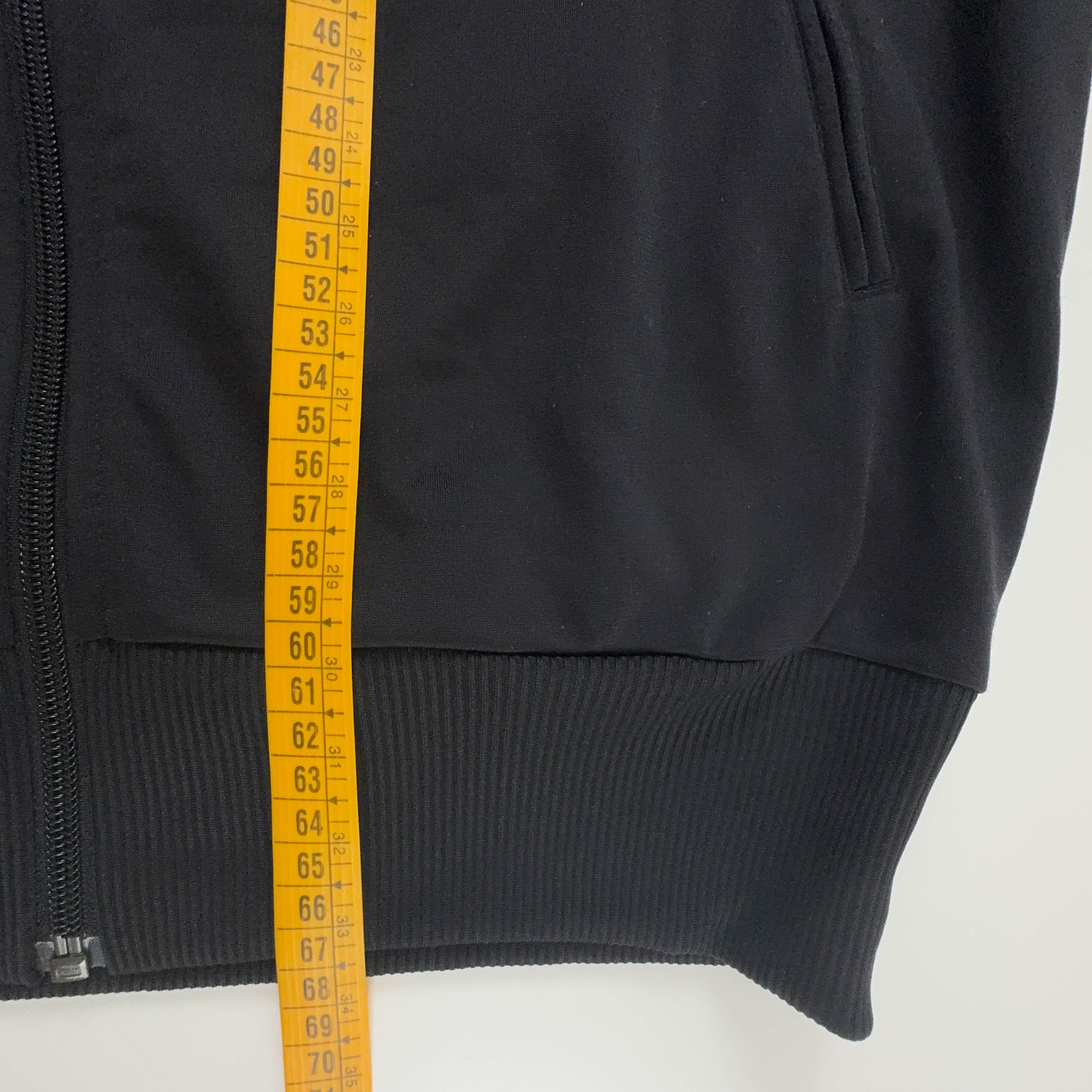 Felpa Adidas Vintage nera e bianca logo ricamato anni 90 - Taglia S/M uomo