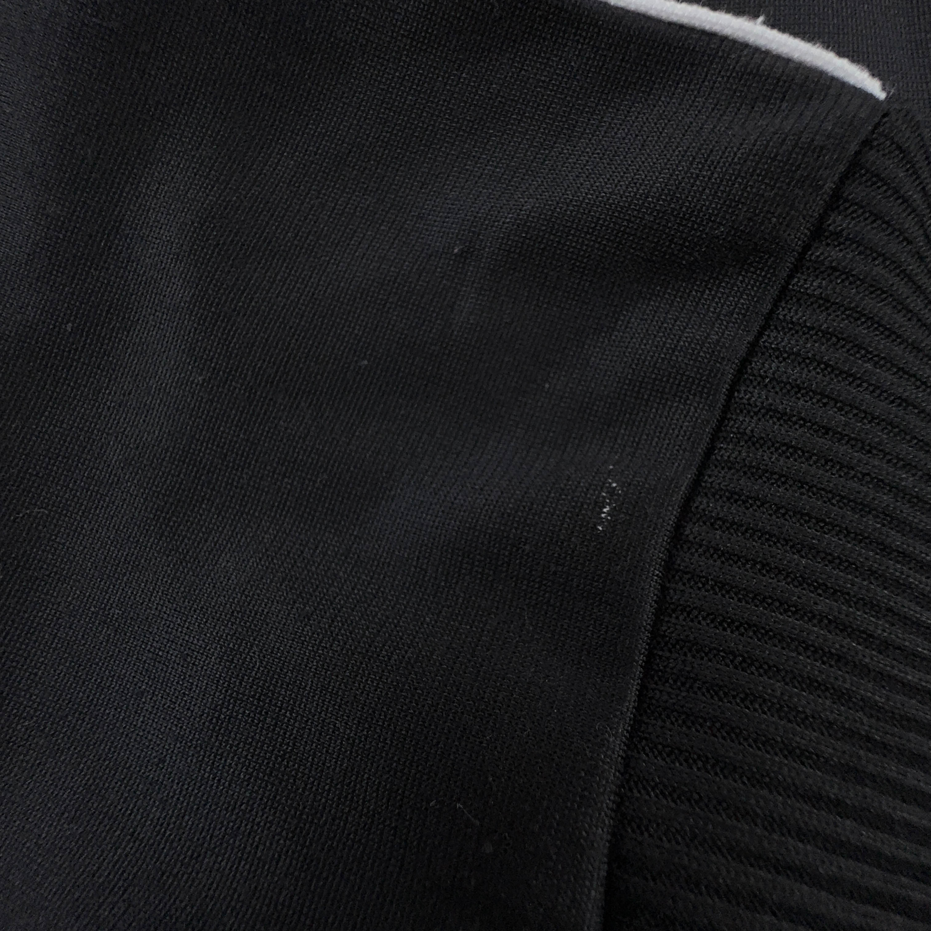 Felpa Adidas Vintage nera e bianca logo ricamato anni 90 - Taglia S/M uomo