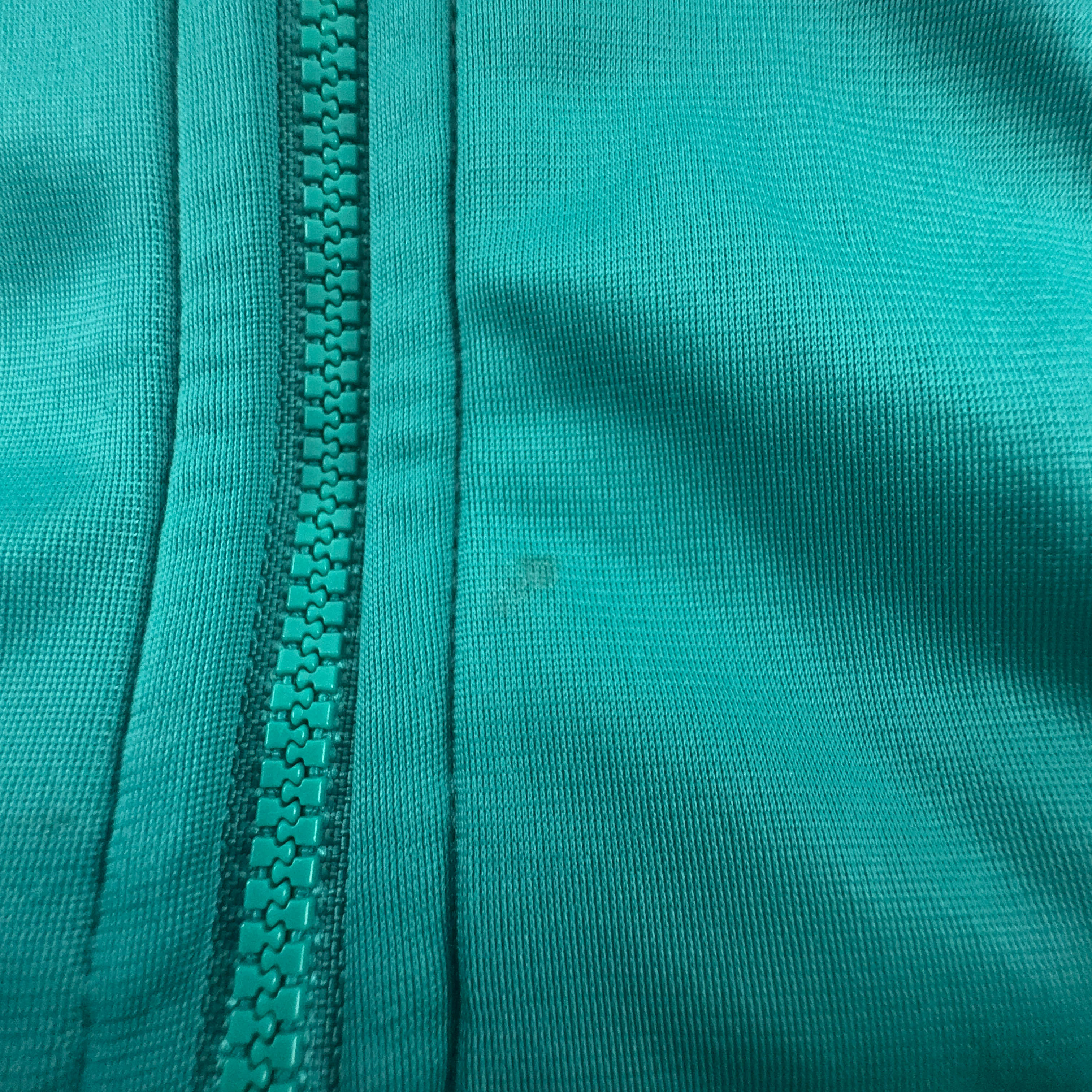 Felpa Fila Vintage verde e viola con zip anni 90 - Taglia 52 uomo