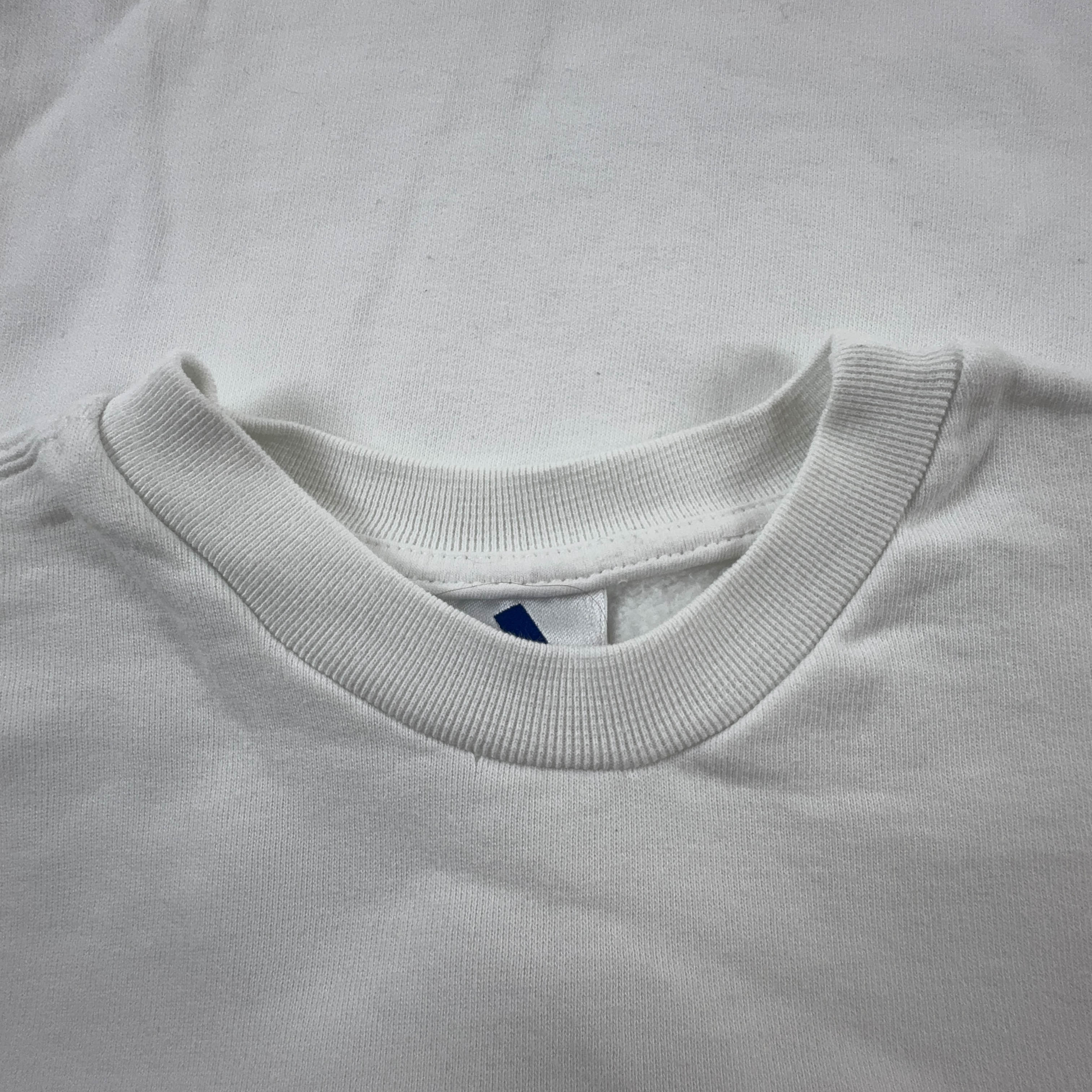 Felpa Adidas Vintage bianca a girocollo anni 90 - Taglia S/M uomo