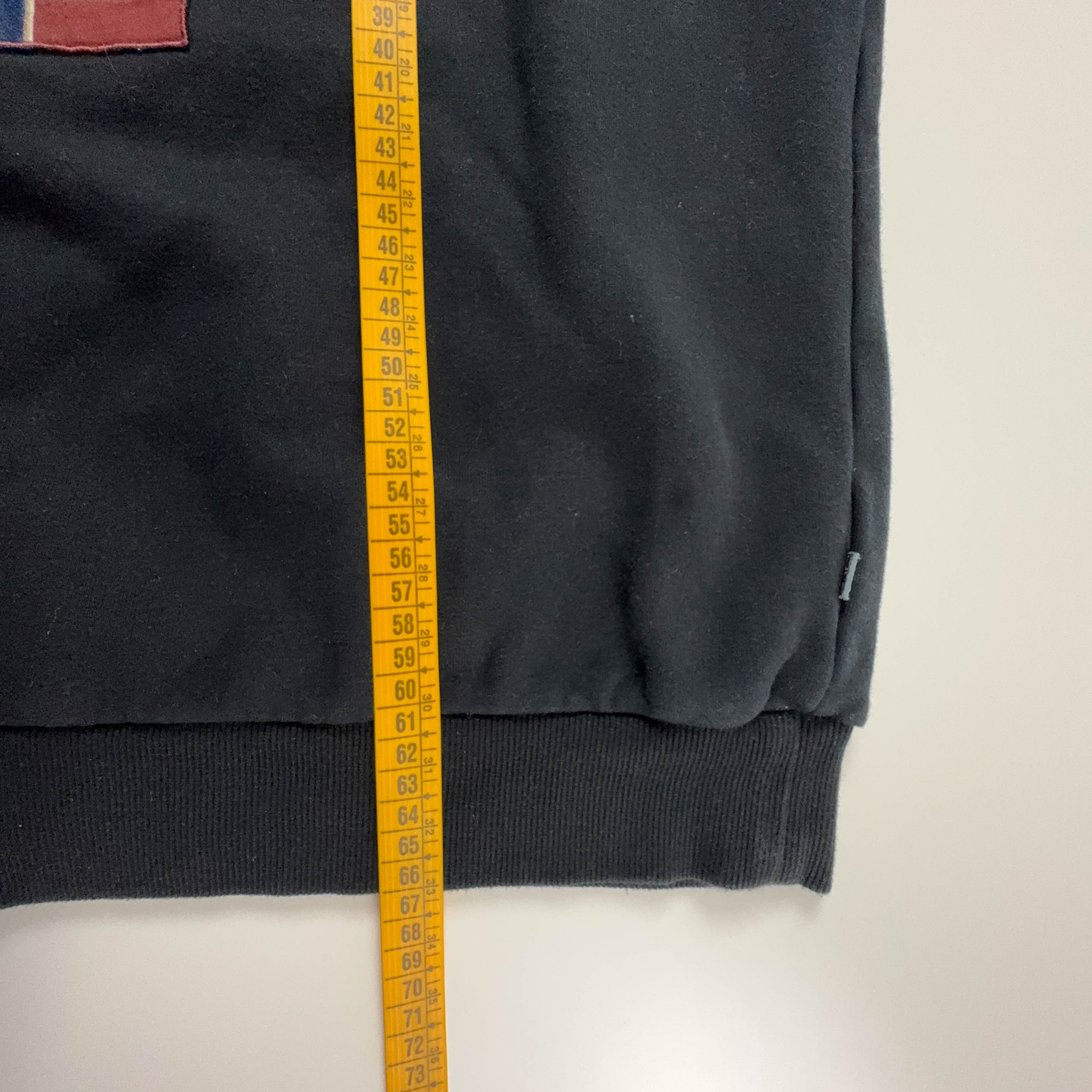 Felpa Napapijri nera con patch e cappuccio in cotone - Taglia S uomo