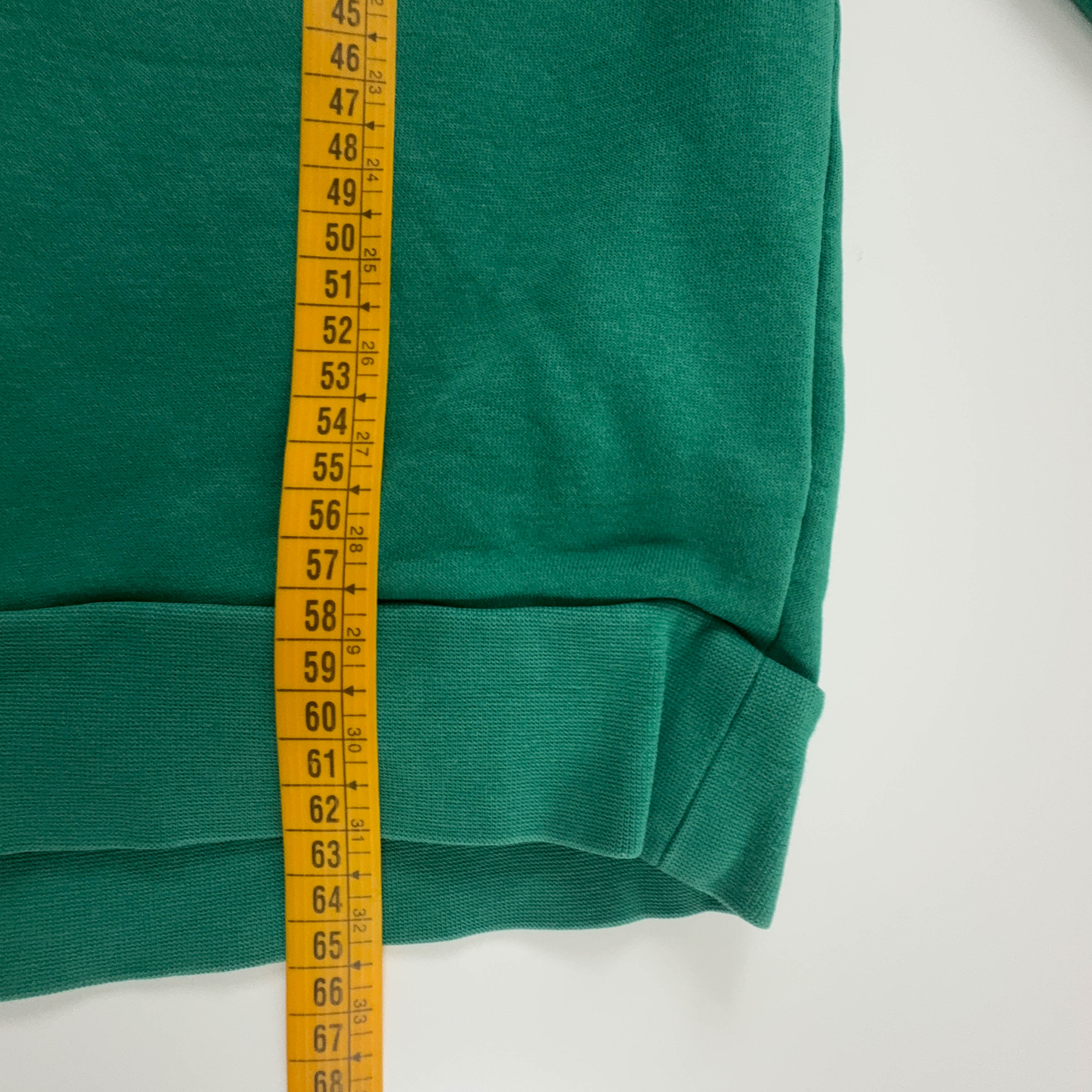 Felpa Adidas Vintage verde a girocollo 70% cotone - Taglia M uomo