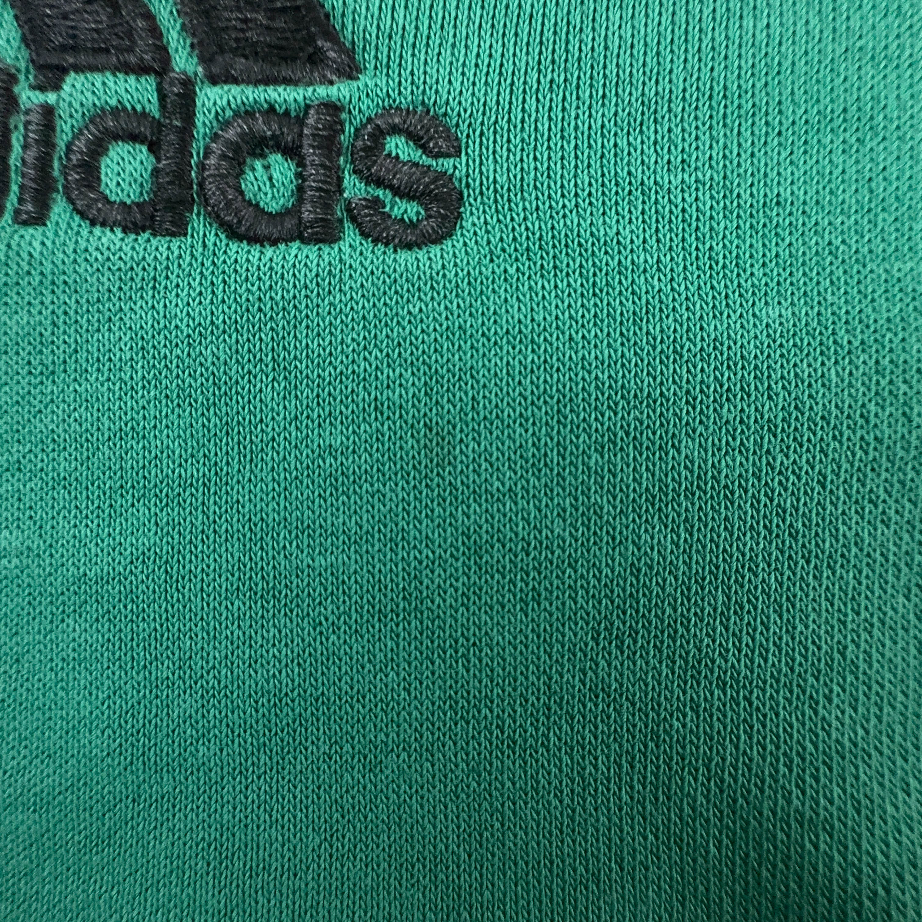 Felpa Adidas Vintage verde a girocollo 70% cotone - Taglia M uomo