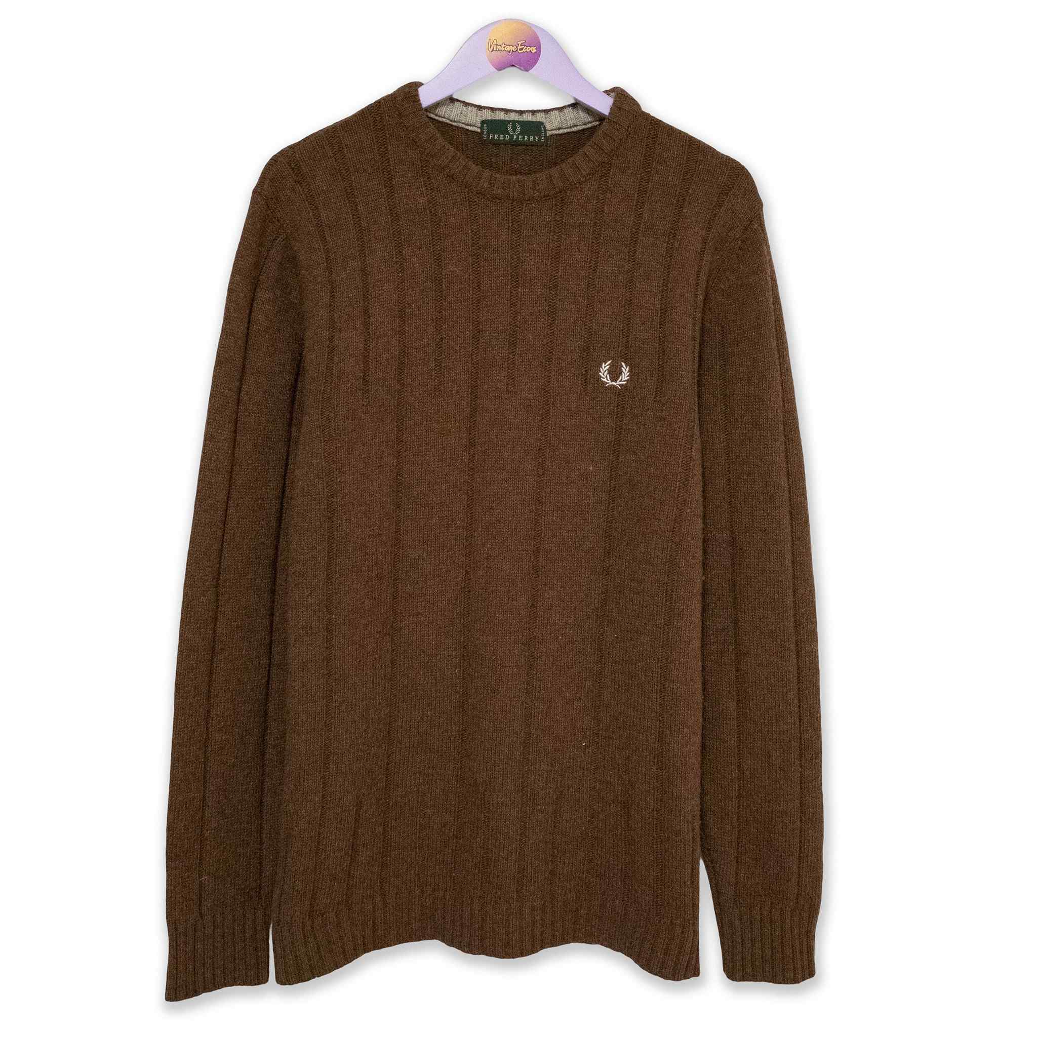 Maglione Fred Perry Vintage 100% lana - Taglia L