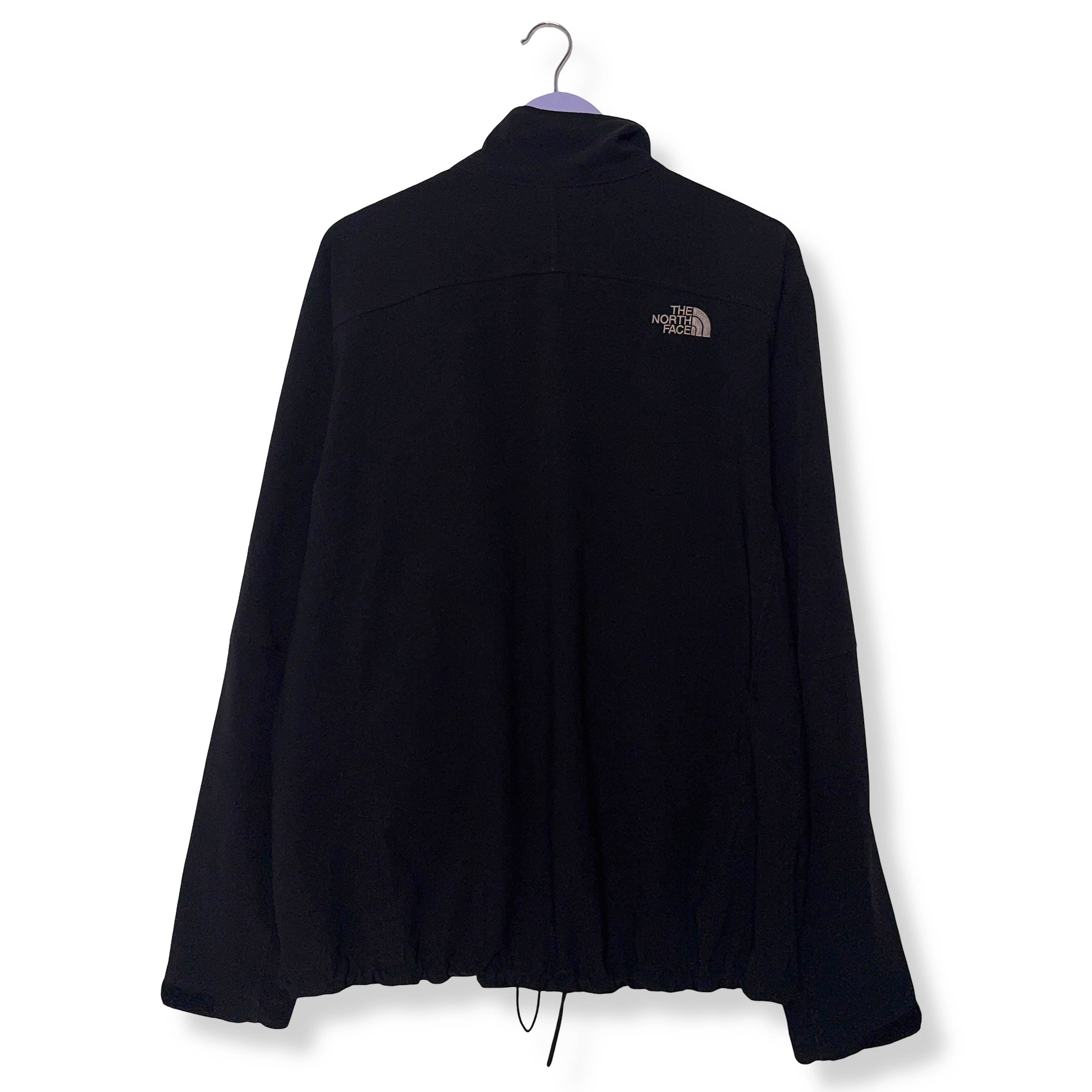 Giacca a vento The North Face nera con zip intera logo ricamato - Taglia L uomo