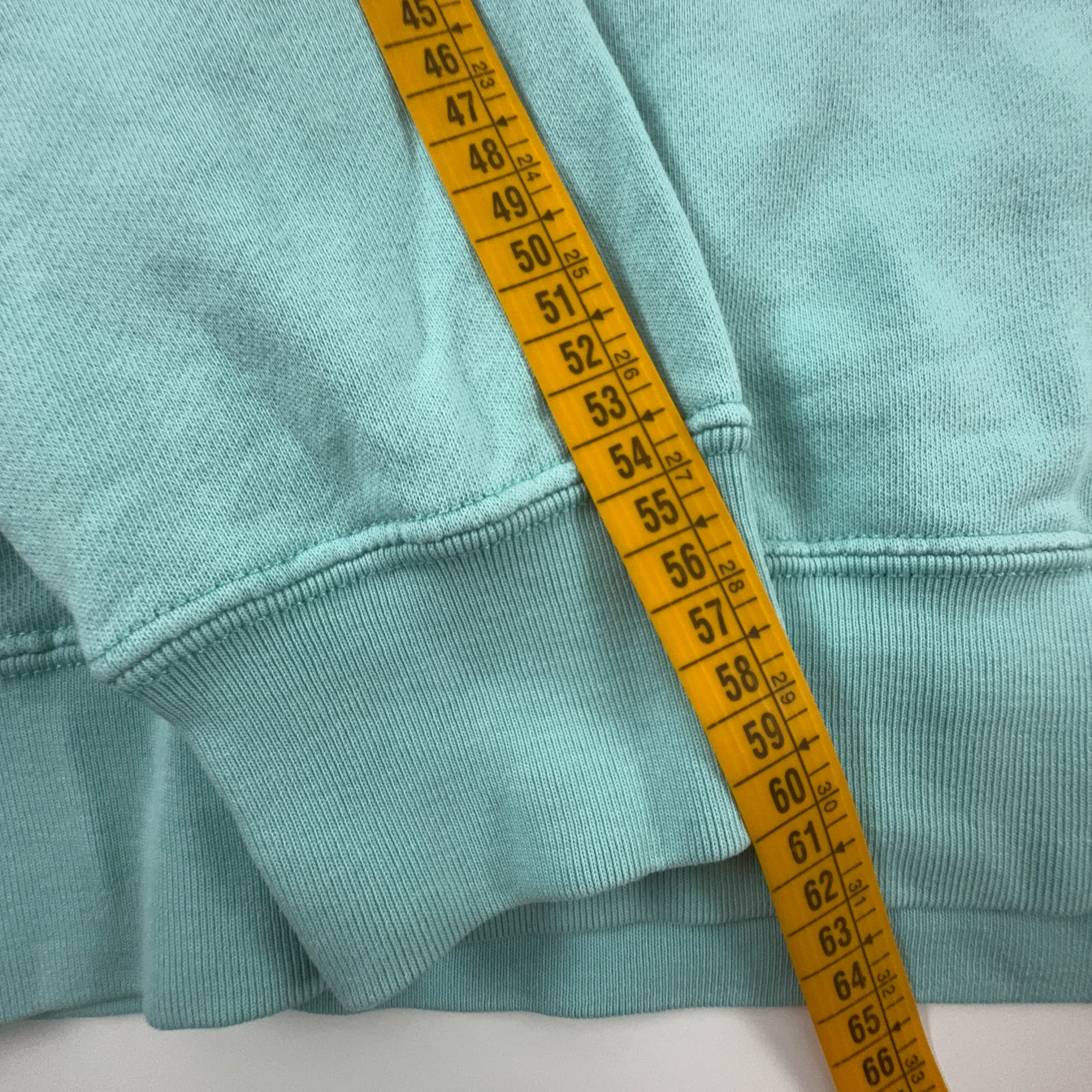 Felpa Best Company Vintage azzurra a girocollo in cotone - Taglia L uomo