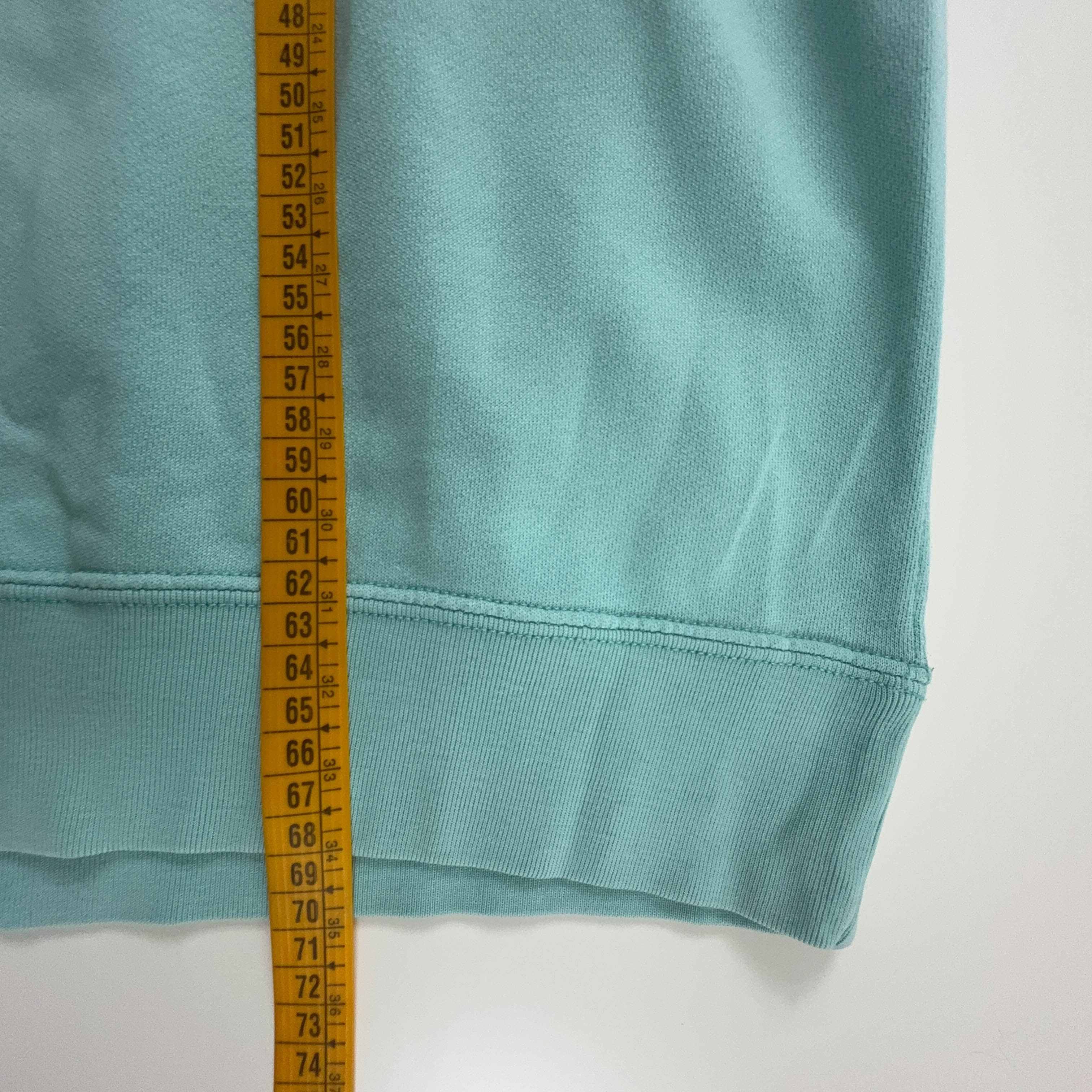 Felpa Best Company Vintage azzurra a girocollo in cotone - Taglia L uomo