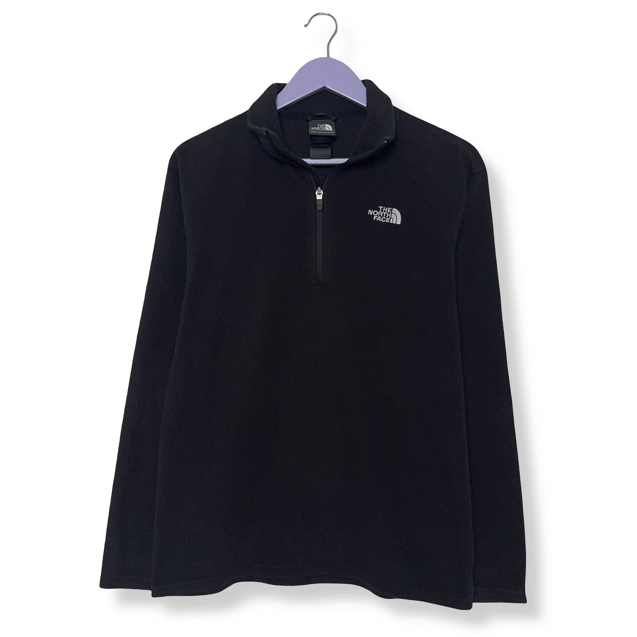 Pile The North Face nero leggero quarter zip logo ricamato - Taglia S uomo