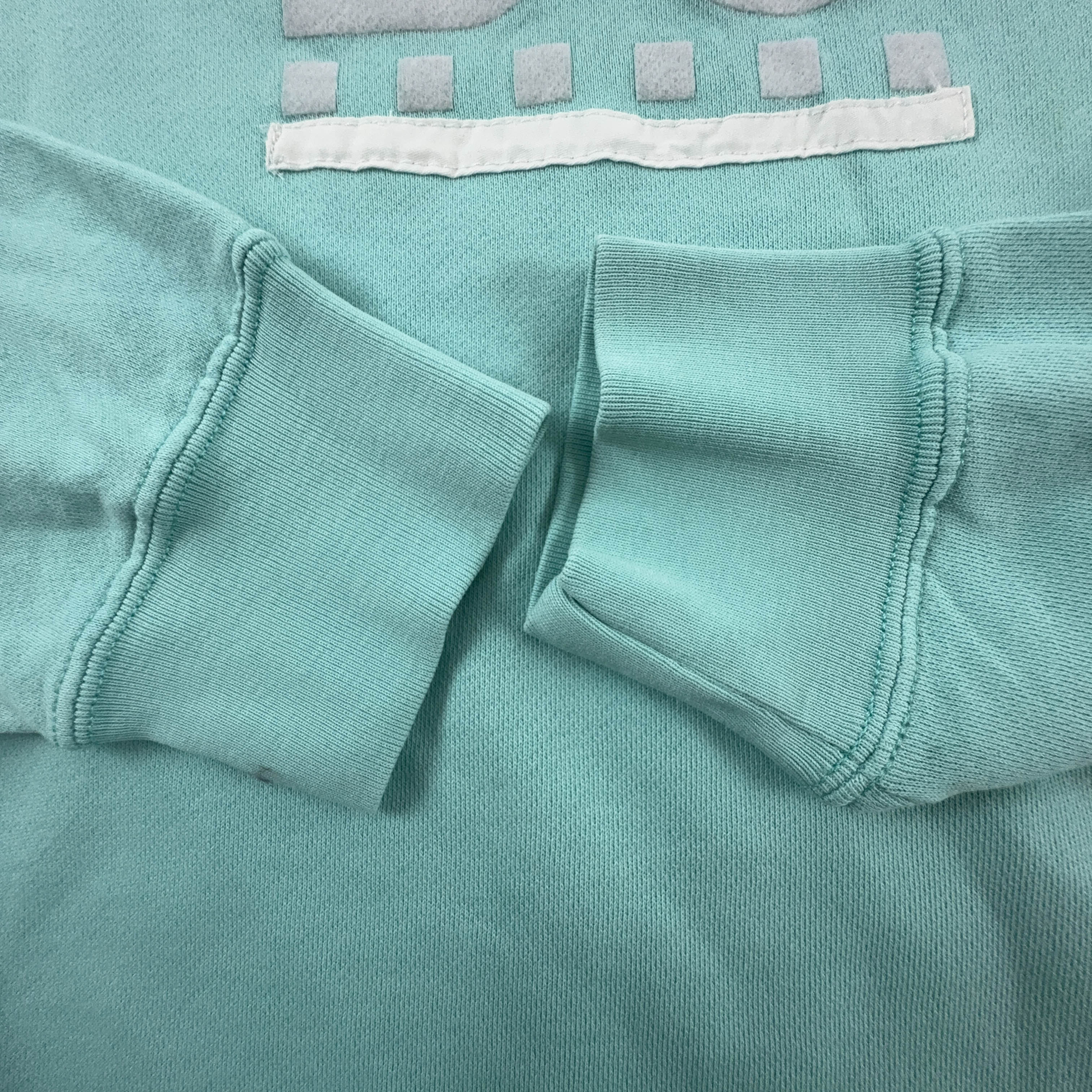 Felpa Best Company Vintage azzurra a girocollo in cotone - Taglia L uomo