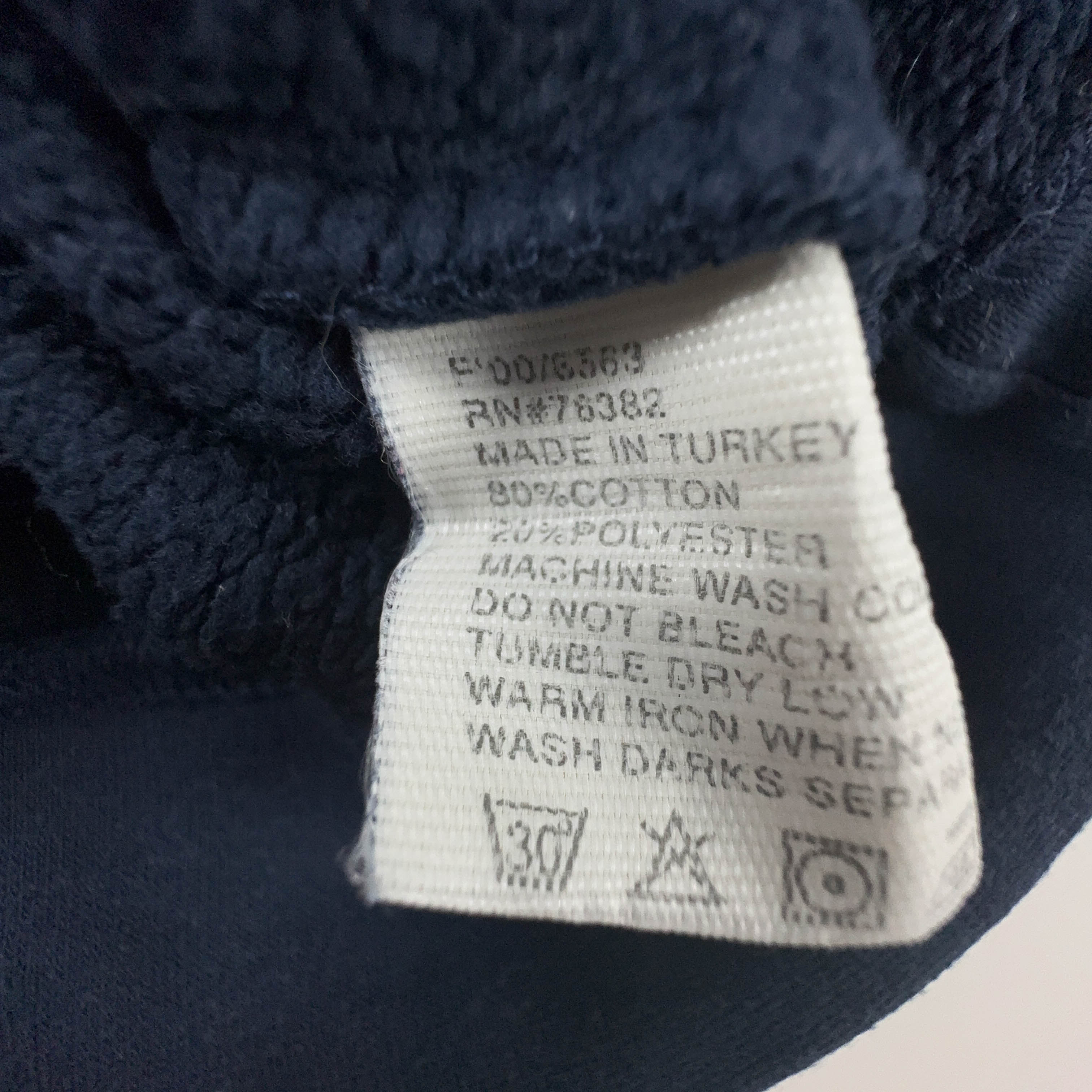 Felpa Timberland Vintage blu scura a girocollo 80% cotone anni 2000 - Taglia L uomo