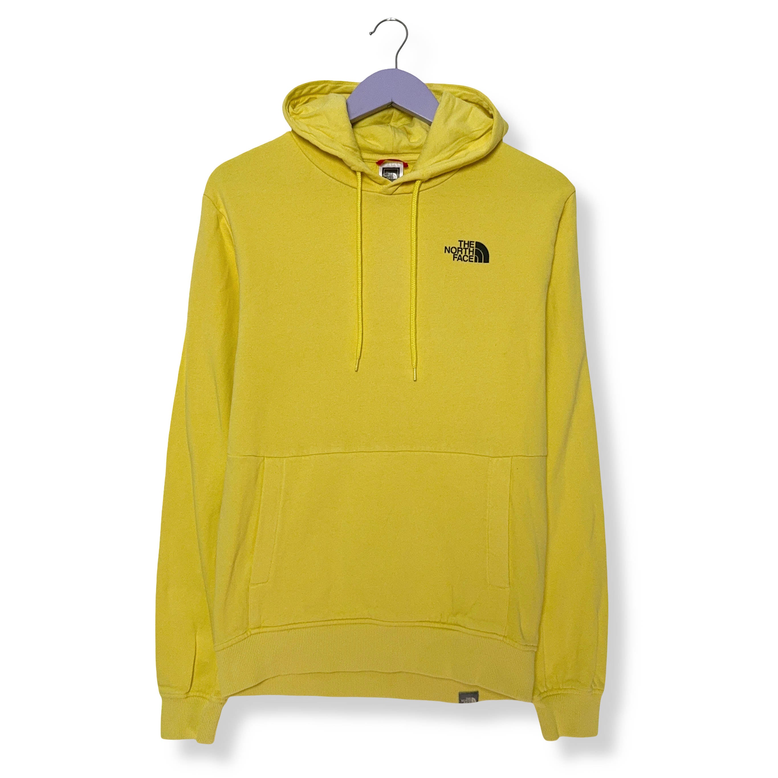 Felpa The North Face gialla con cappuccio e tasche - Taglia S uomo