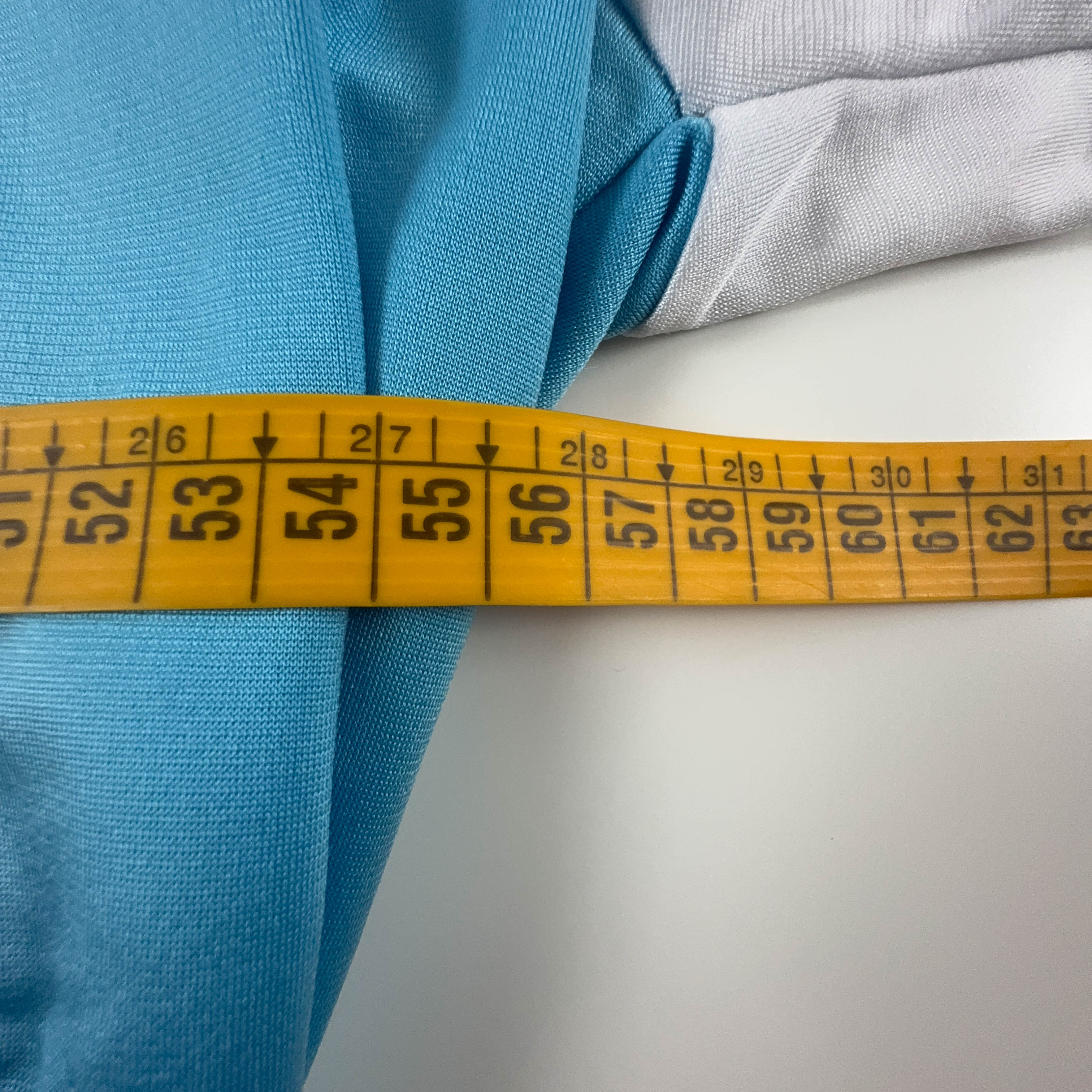 Felpa Puma Vintage azzurra e blu con zip e logo ricamato anni 90 - Taglia 6 uomo