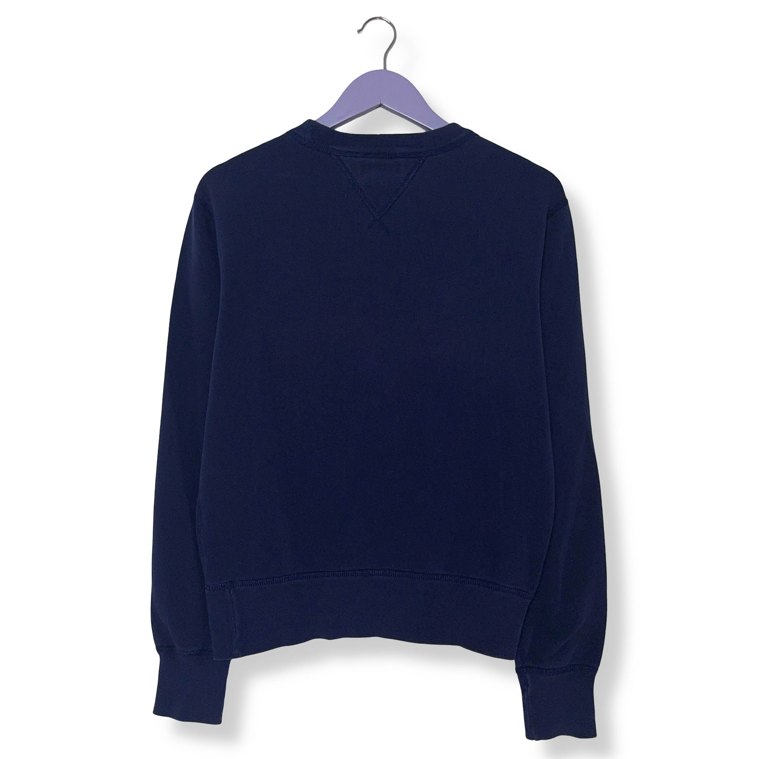 Felpa Ralph Lauren blu a girocollo logo ricamato - Taglia S uomo
