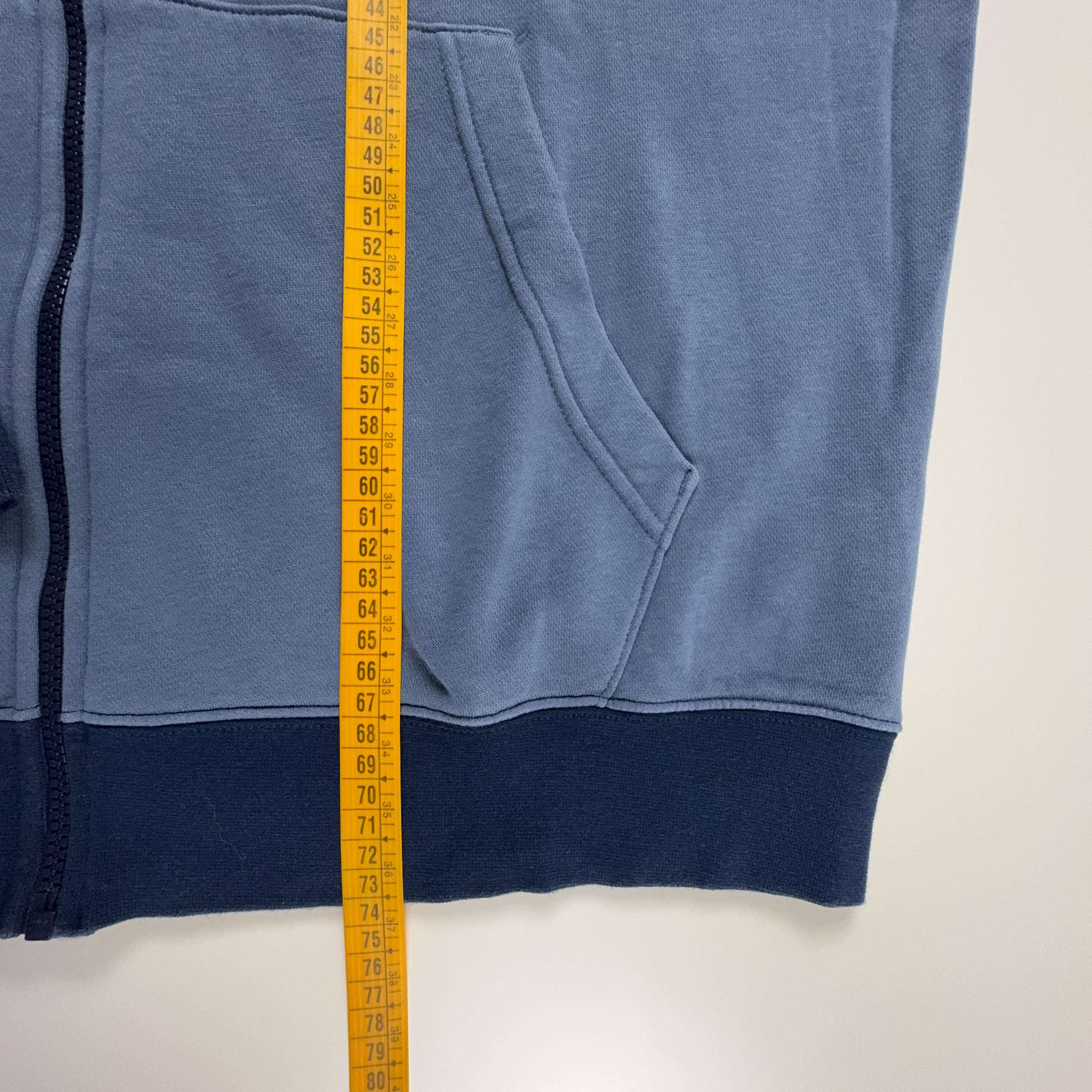 Felpa Nike blu con zip logo bianco - Taglia XL uomo