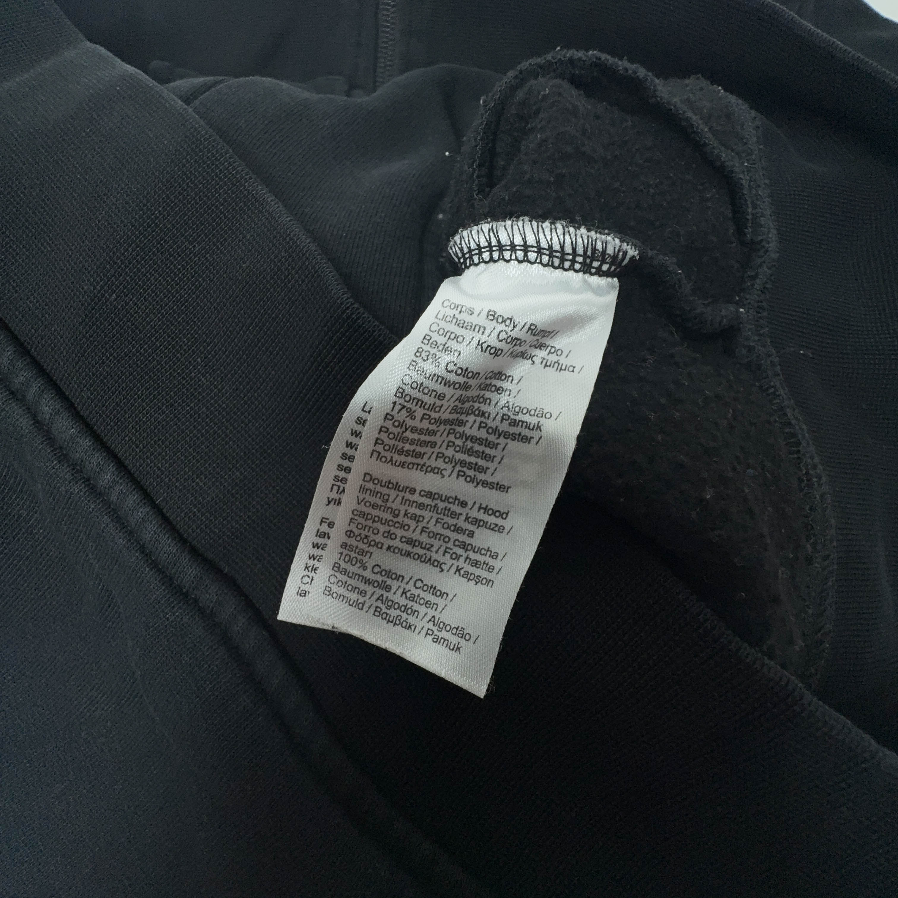 Felpa Lacoste nera con zip tasche e cappuccio in cotone - Taglia 3 S uomo