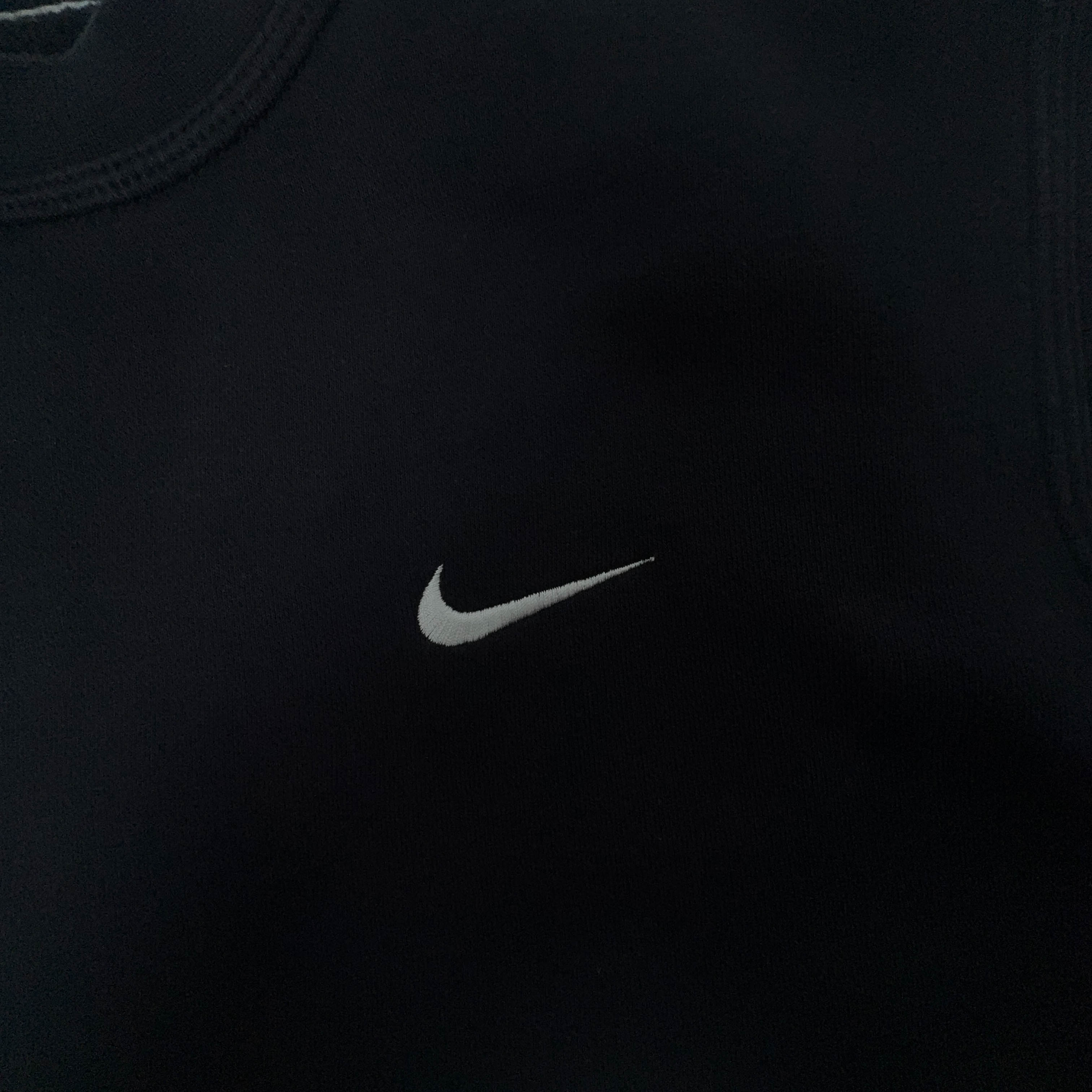 Felpa Nike nera a girocollo in cotone - Taglia L uomo
