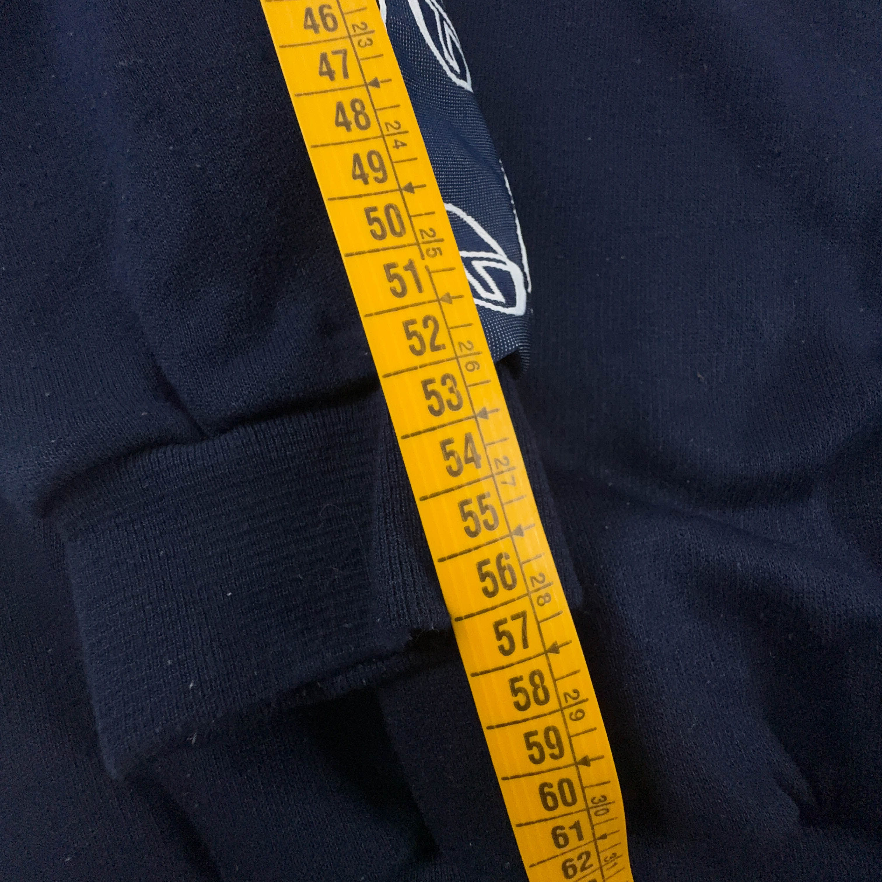 Felpa Sergio Tacchini Vintage blu scura quarter zip 50% cotone anni 2000 - Taglia XXL uomo