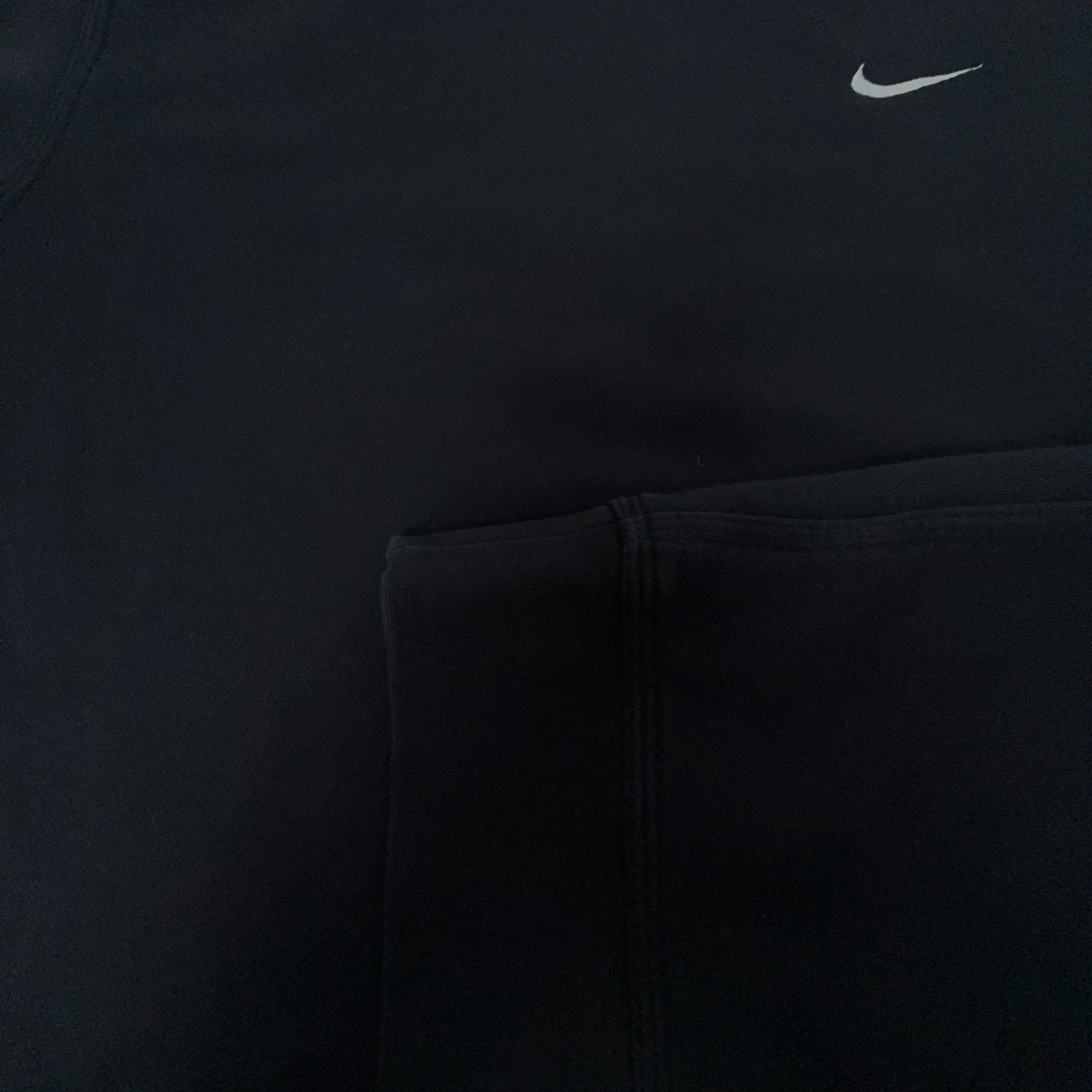 Felpa Nike nera a girocollo in cotone - Taglia L uomo