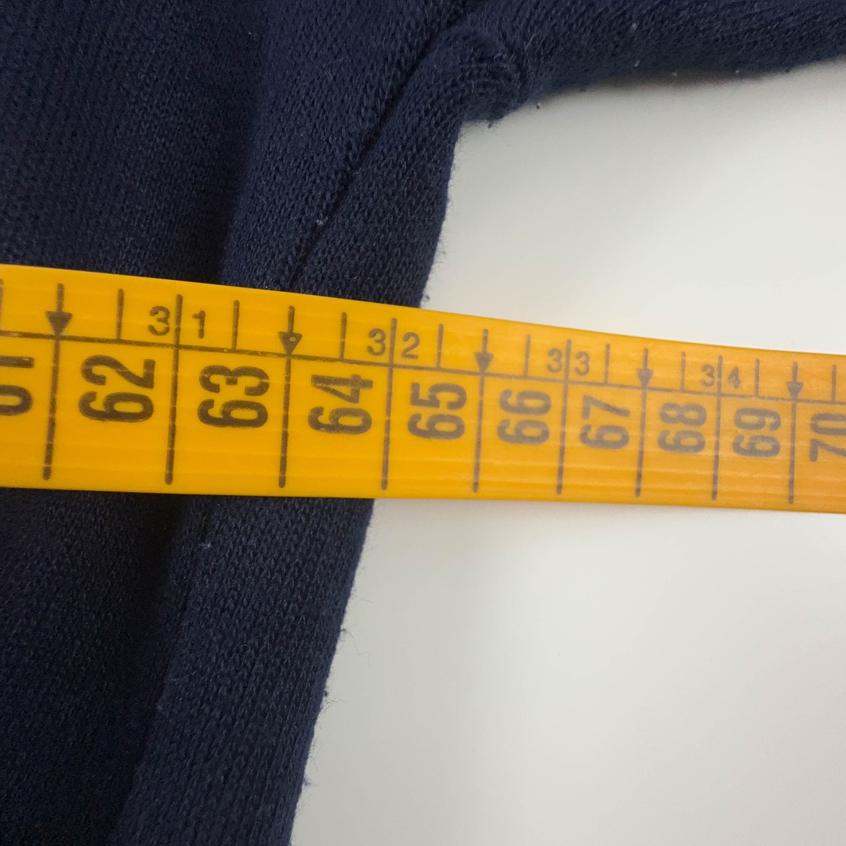 Felpa Sergio Tacchini Vintage blu scura quarter zip 50% cotone anni 2000 - Taglia XXL uomo