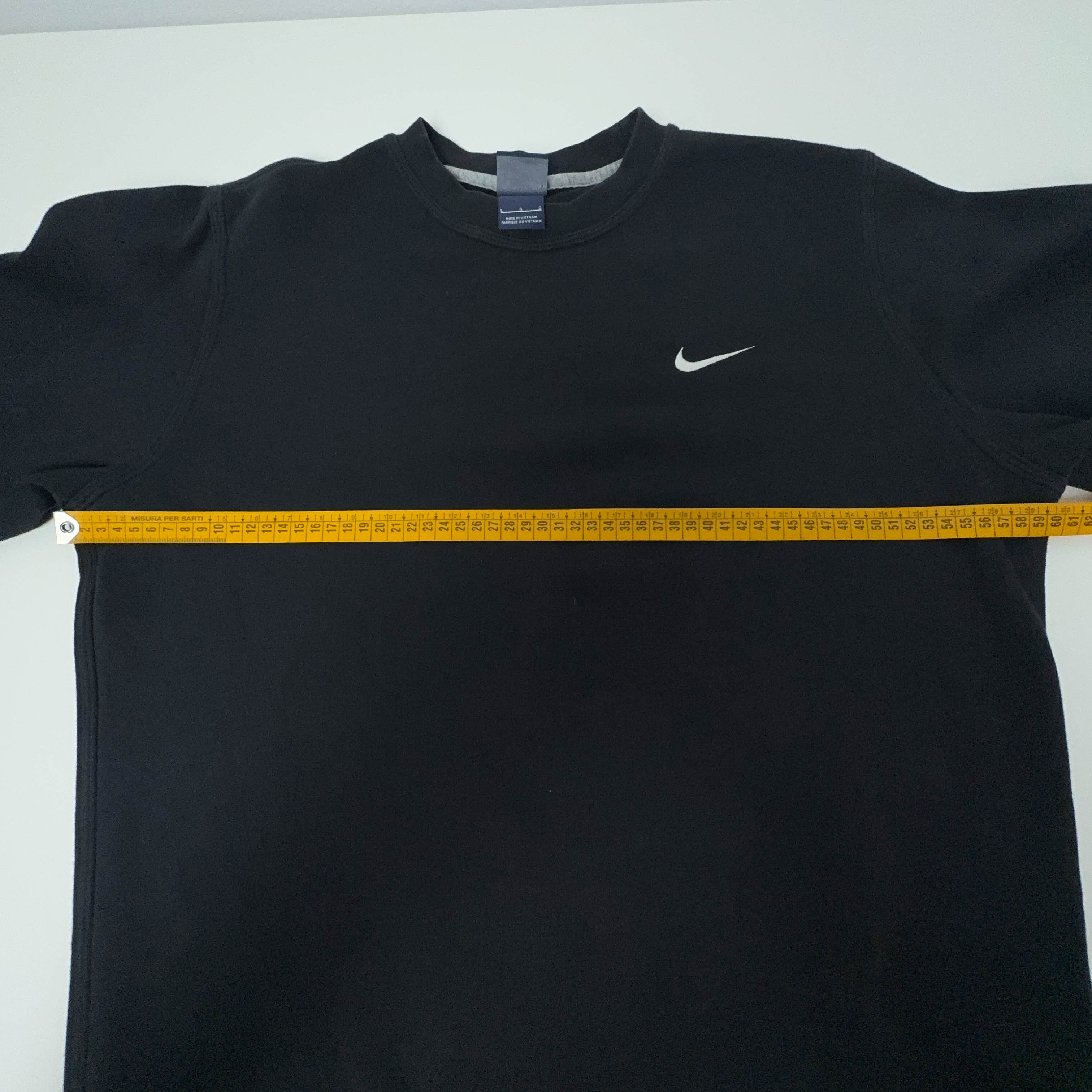 Felpa Nike nera a girocollo in cotone - Taglia L uomo