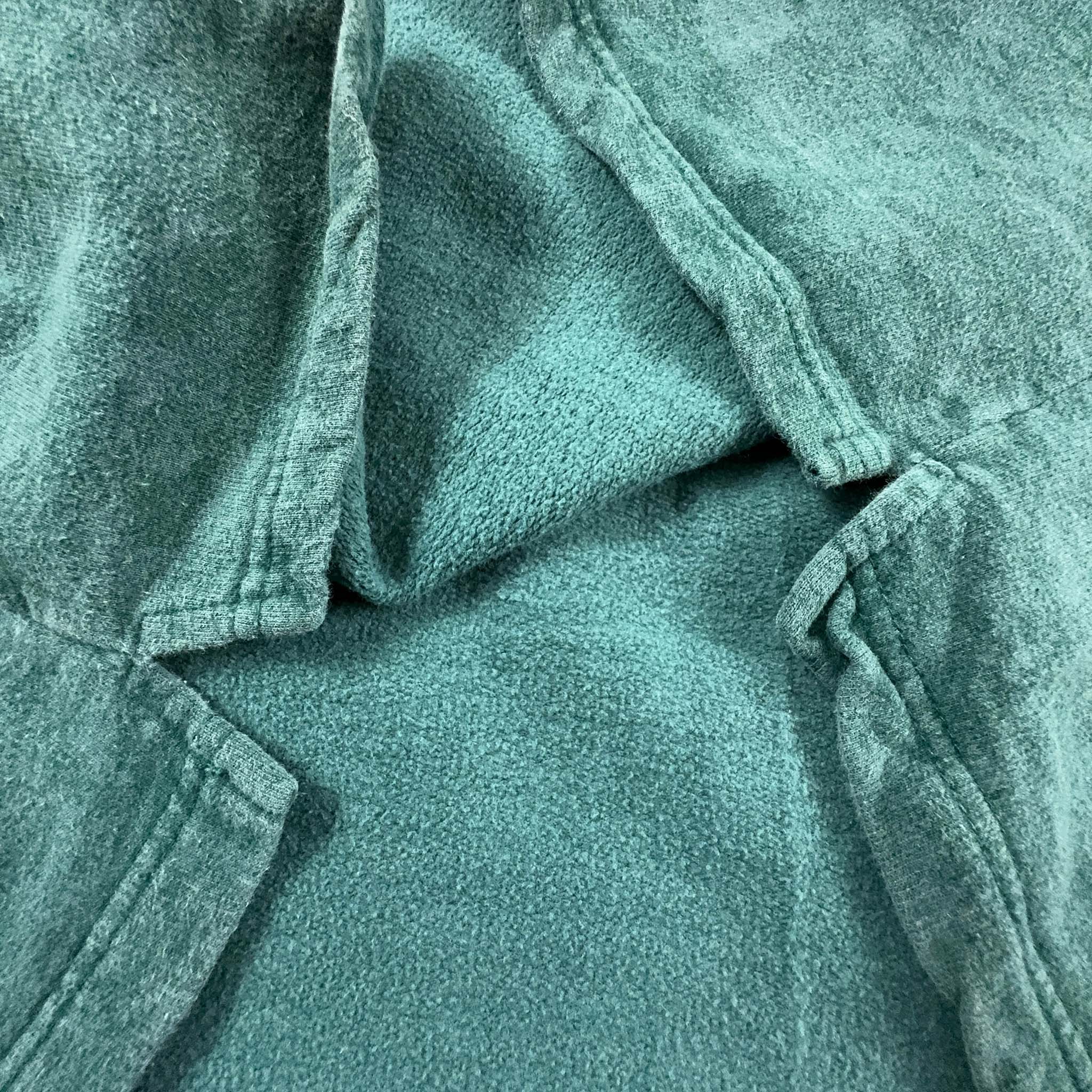 Felpa Vintage a girocollo verde scuro con ricamo - Taglia XXL donna