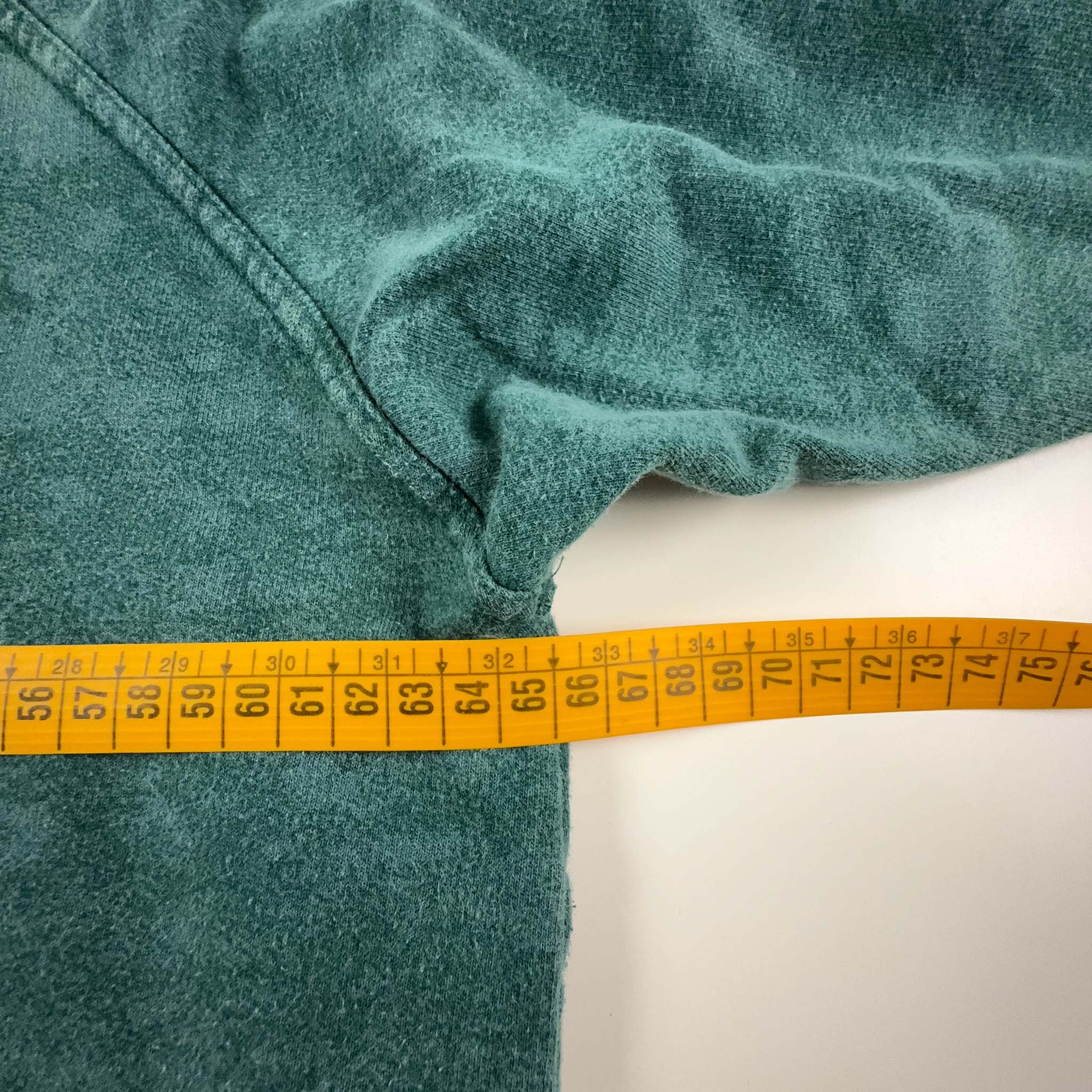 Felpa Vintage a girocollo verde scuro con ricamo - Taglia XXL donna