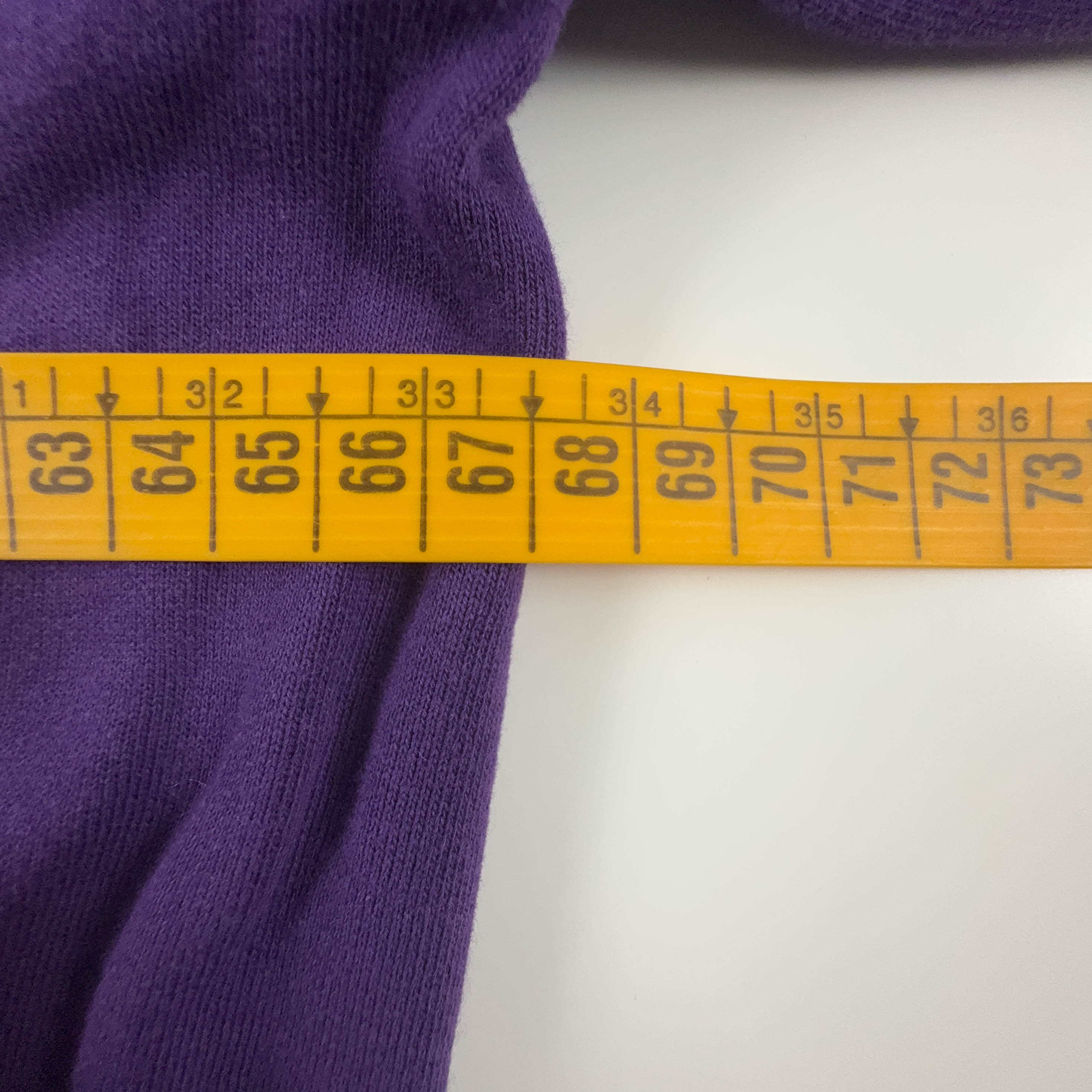 Felpa Kappa Firenze Vintage viola in cotone con ricami e zip - Taglia XXL uomo