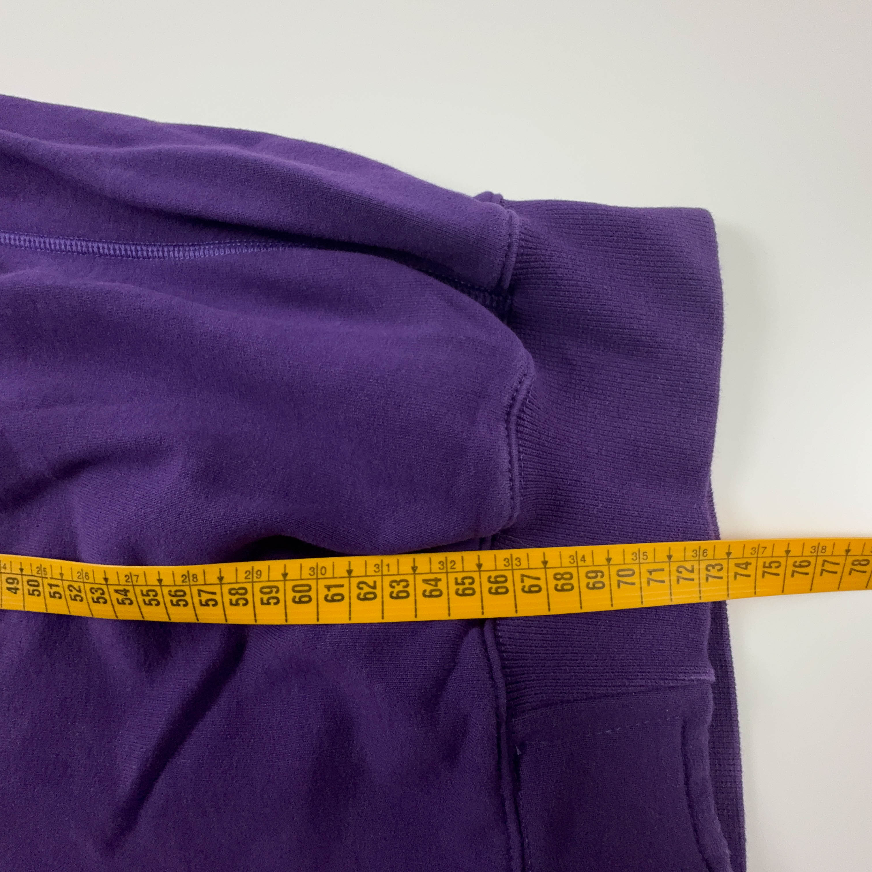 Felpa Kappa Firenze Vintage viola in cotone con ricami e zip - Taglia XXL uomo