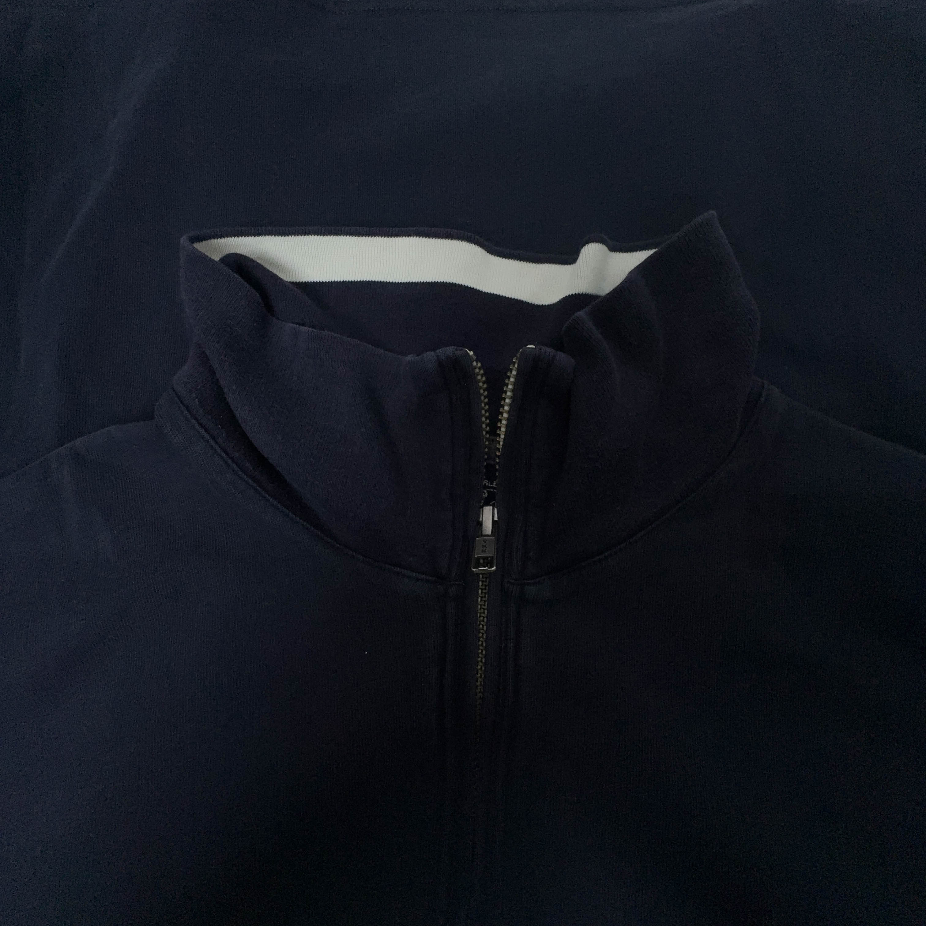 Maglione Ralph Lauren leggero blu scuro quarter zip - Taglia L uomo