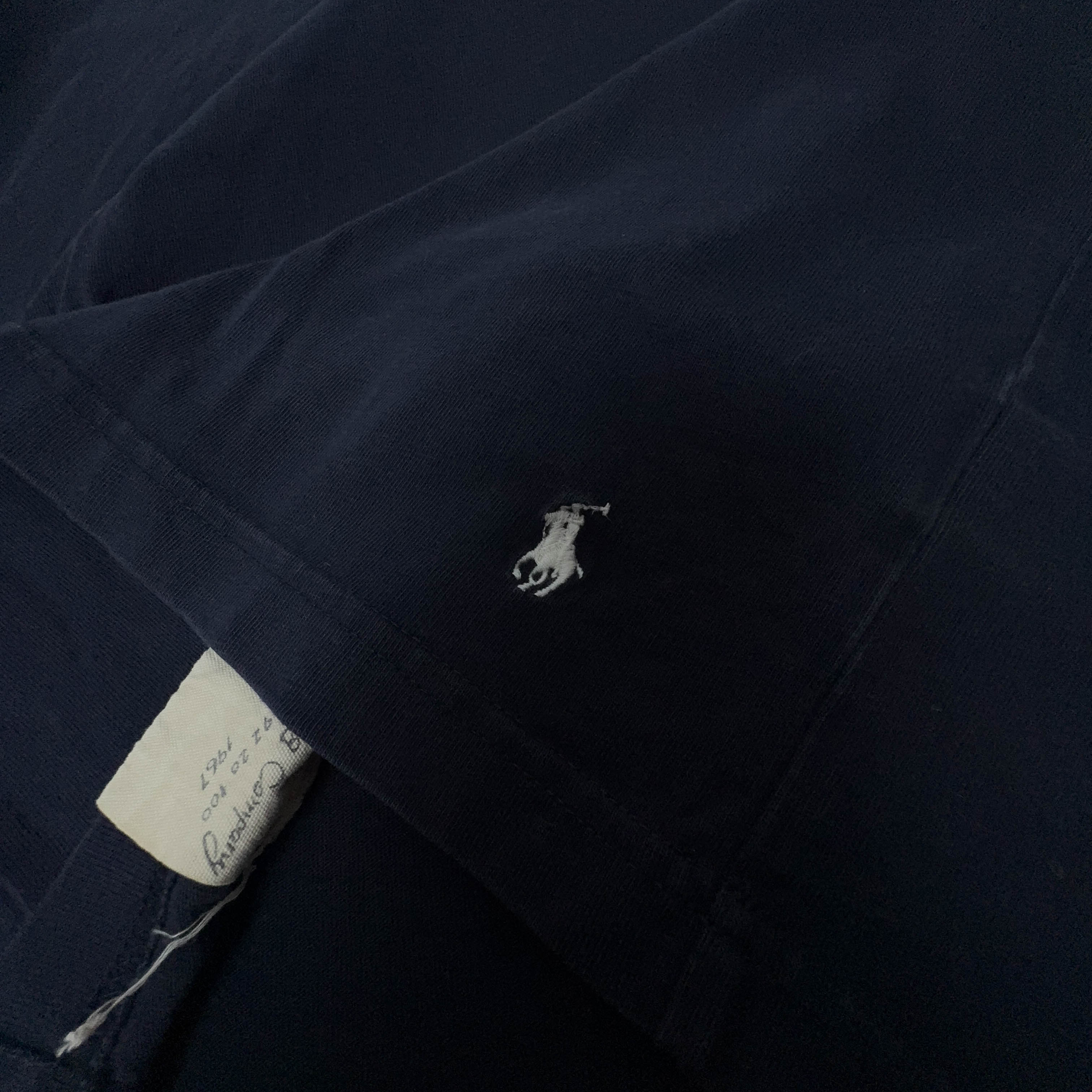 Maglione Ralph Lauren leggero blu scuro quarter zip - Taglia L uomo