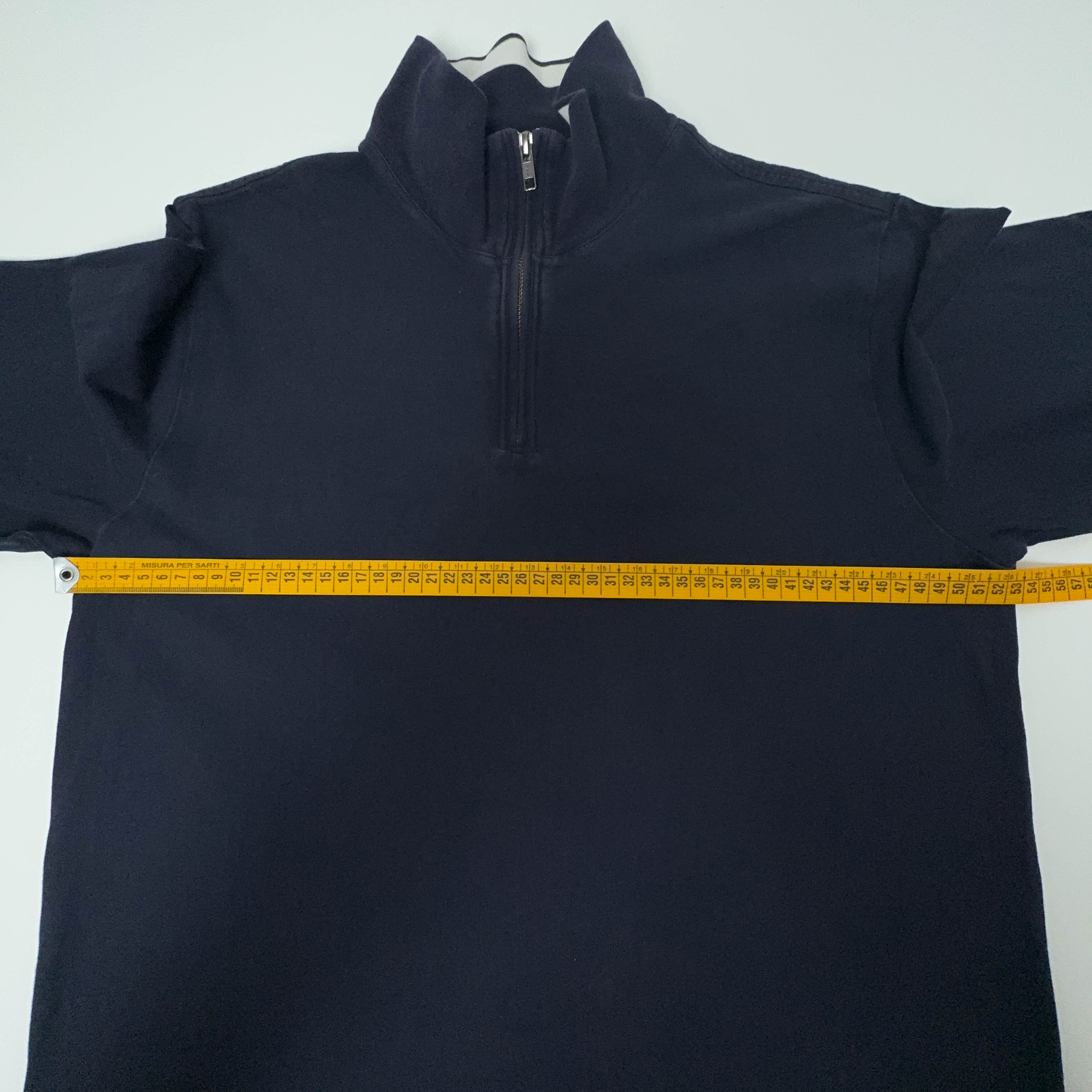 Maglione Ralph Lauren leggero blu scuro quarter zip - Taglia L uomo