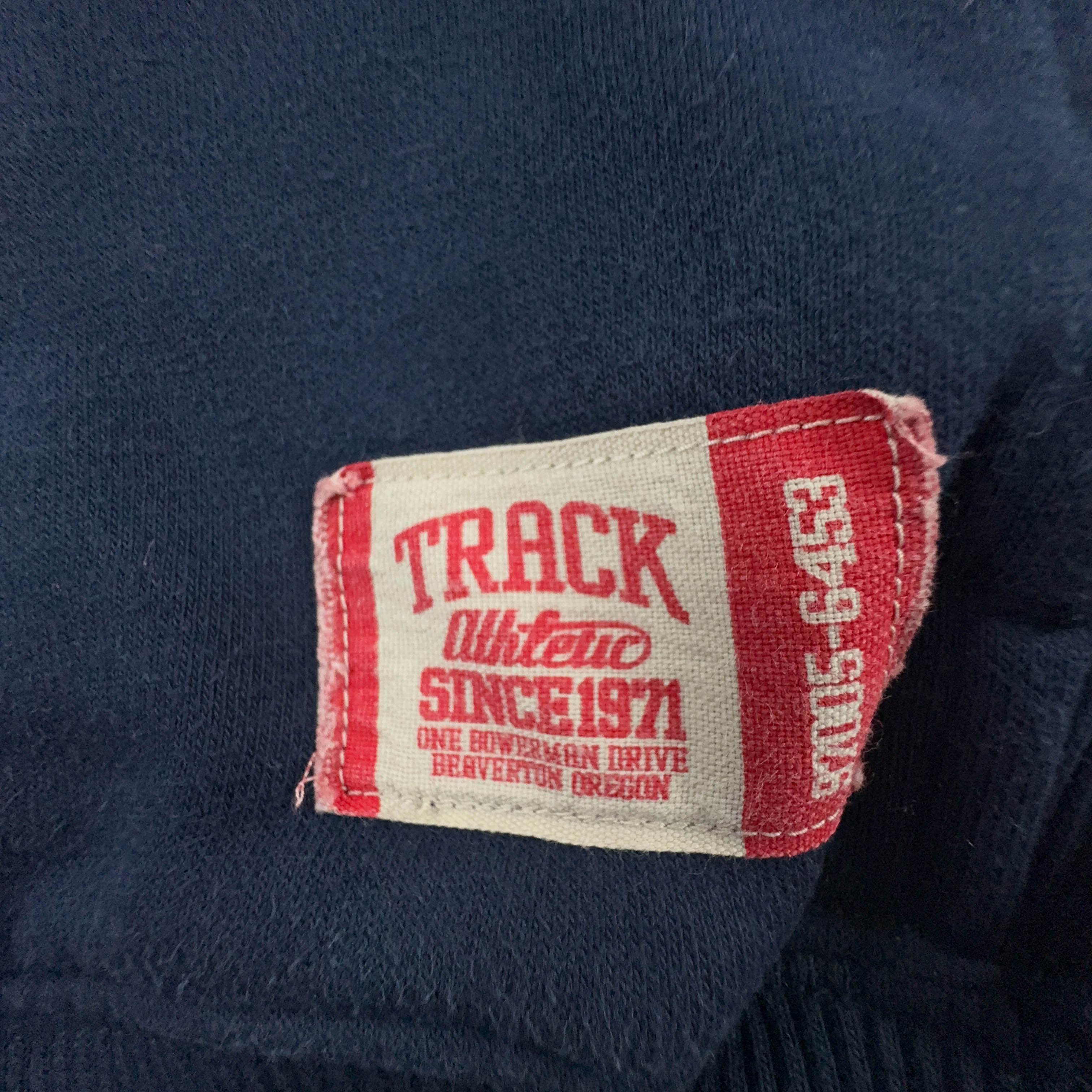 Felpa Nike Vintage blu con cappuccio e zip 80% cotone anni 2000 - Taglia S uomo