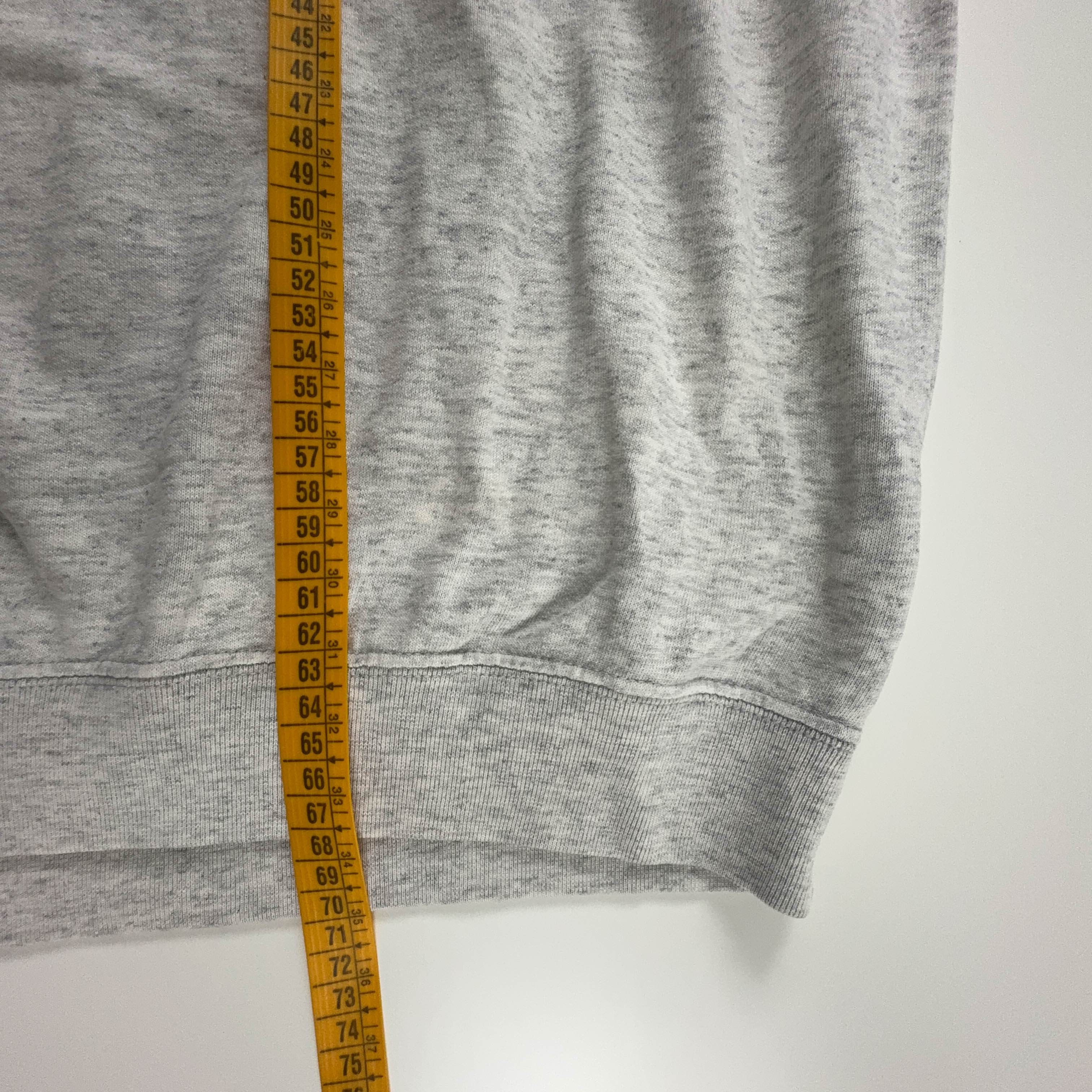 Felpa Champion Vintage grigia e blu quarter zip 60% cotone anni 2000 - Taglia L/XL uomo