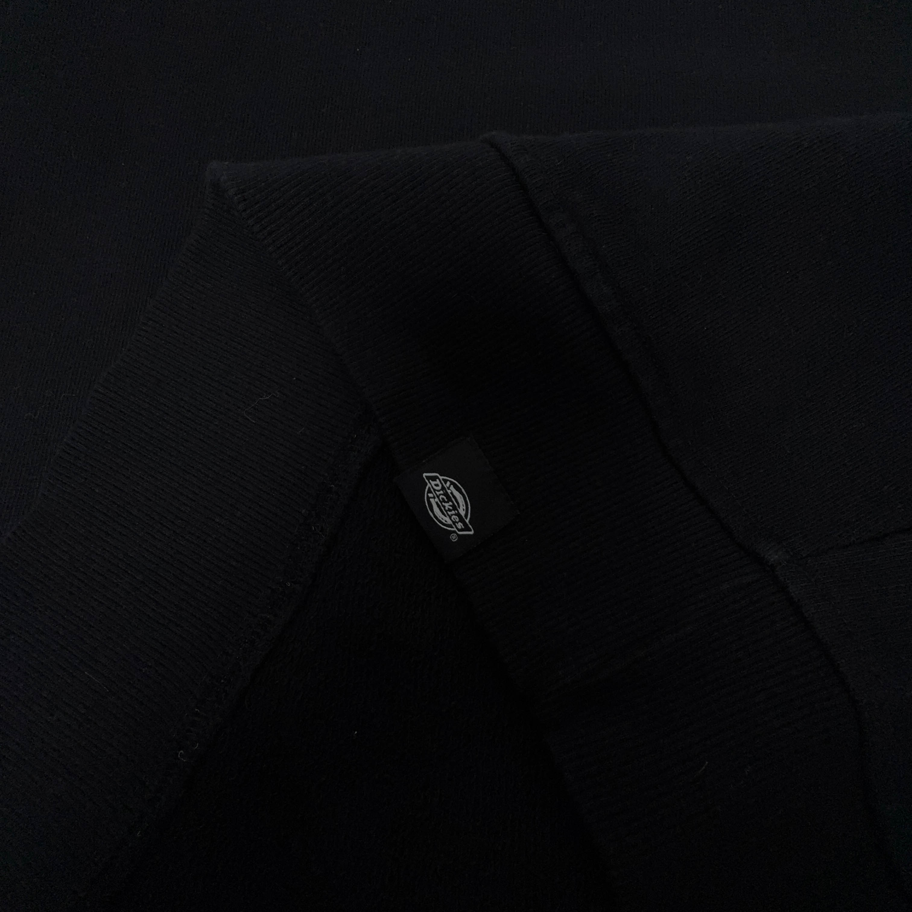Felpa Dickies nera a girocollo in cotone - Taglia XXL uomo