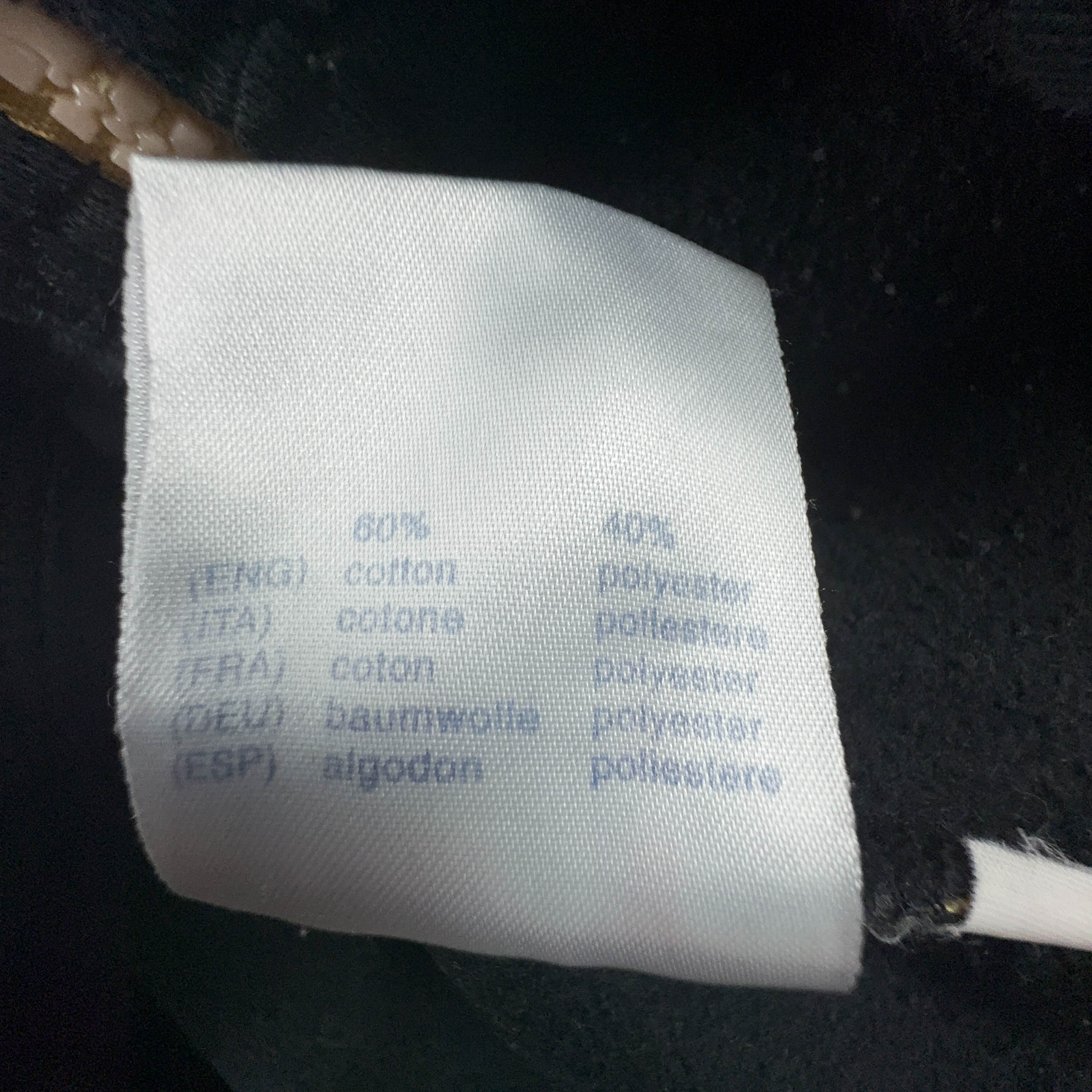 Felpa Lotto Vintage nera con zip 60% cotone anni 90 - Taglia 54 uomo