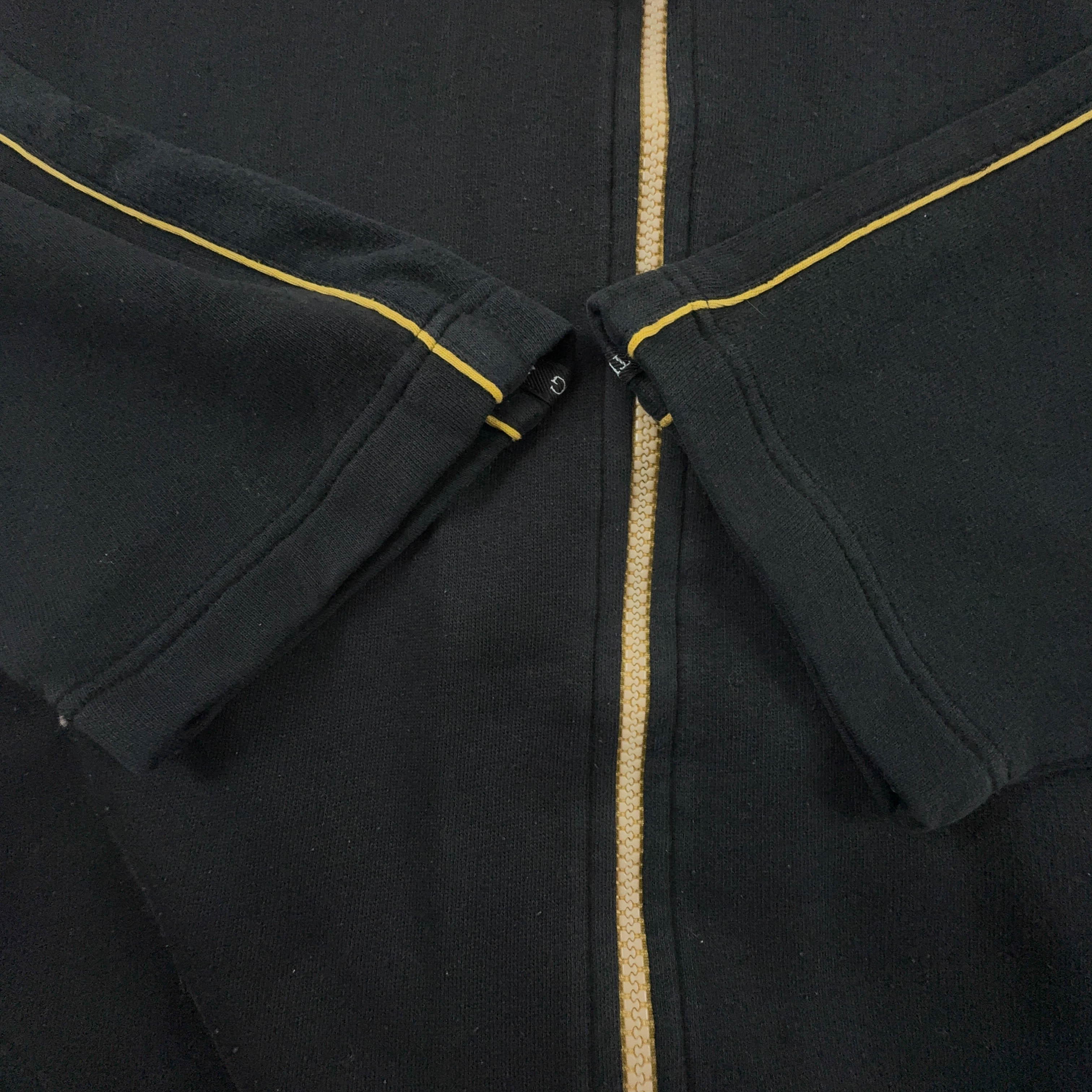 Felpa Lotto Vintage nera con zip 60% cotone anni 90 - Taglia 54 uomo