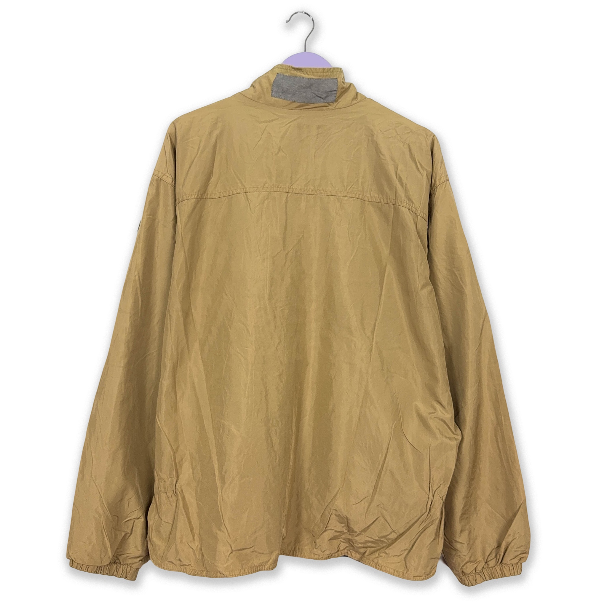 Giacca a vento Napapijri Vintage marrone con zip - Taglia L/XL uomo