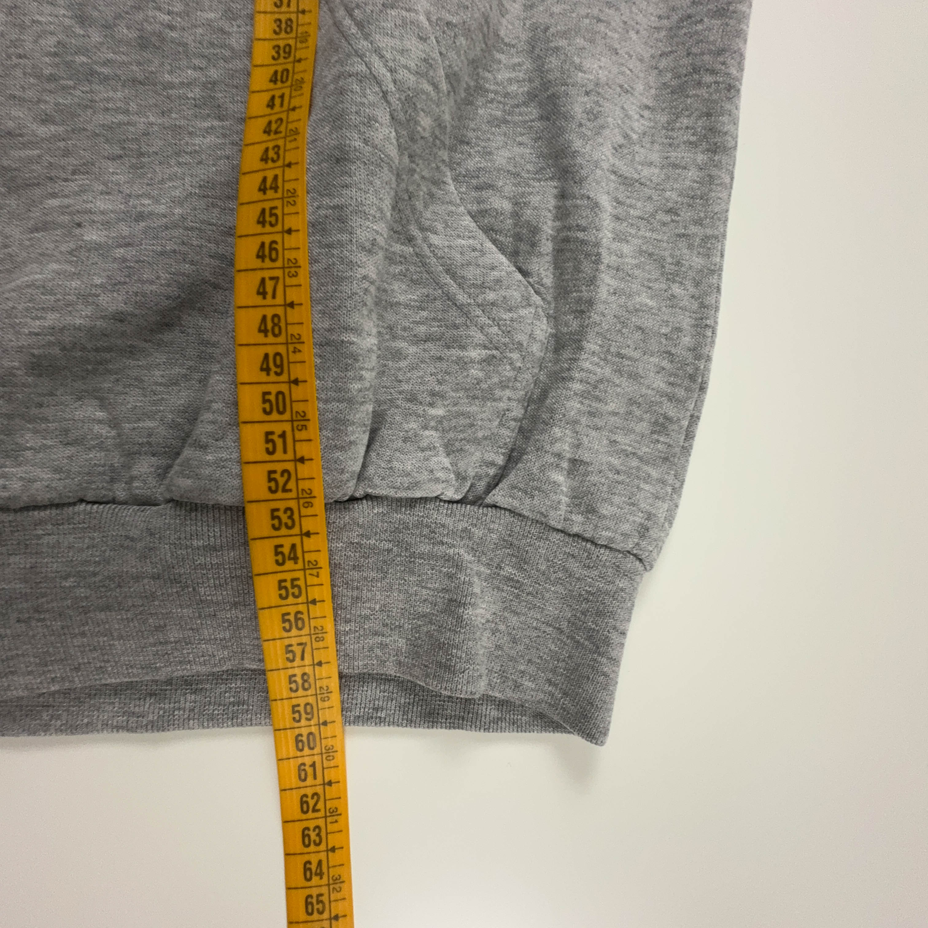 Felpa Diadora Vintage grigia con zip 70% cotone anni 90 - Taglia S/M uomo