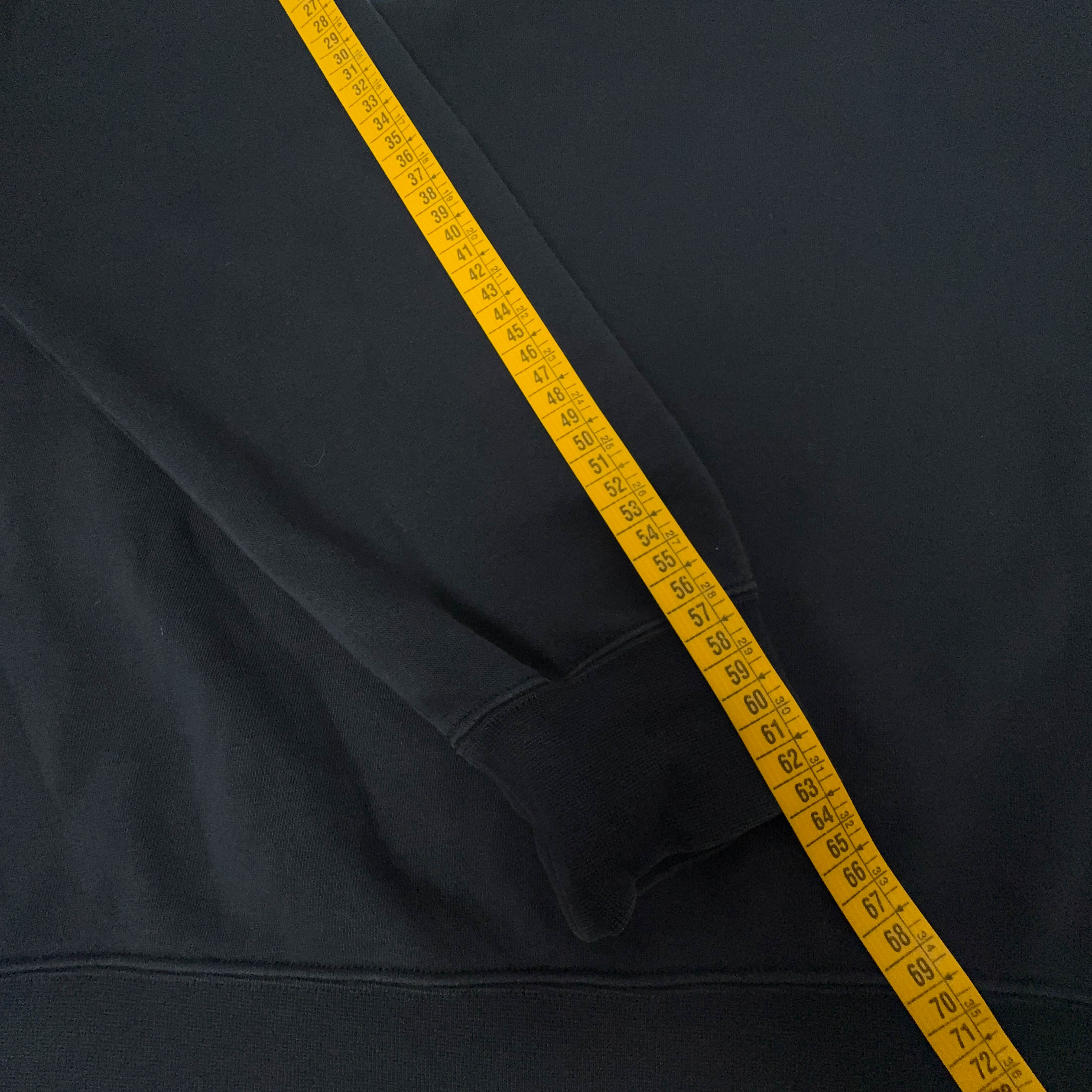 Felpa Nike nera a girocollo logo grande stampato - Taglia L uomo