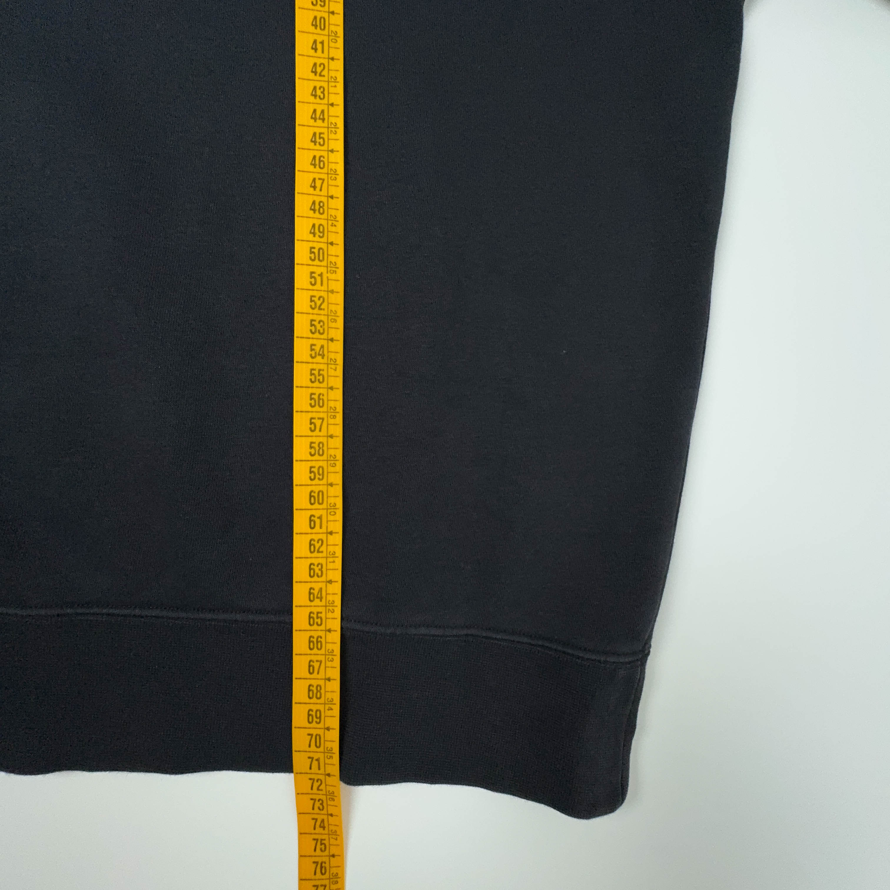 Felpa Nike nera a girocollo logo grande stampato - Taglia L uomo