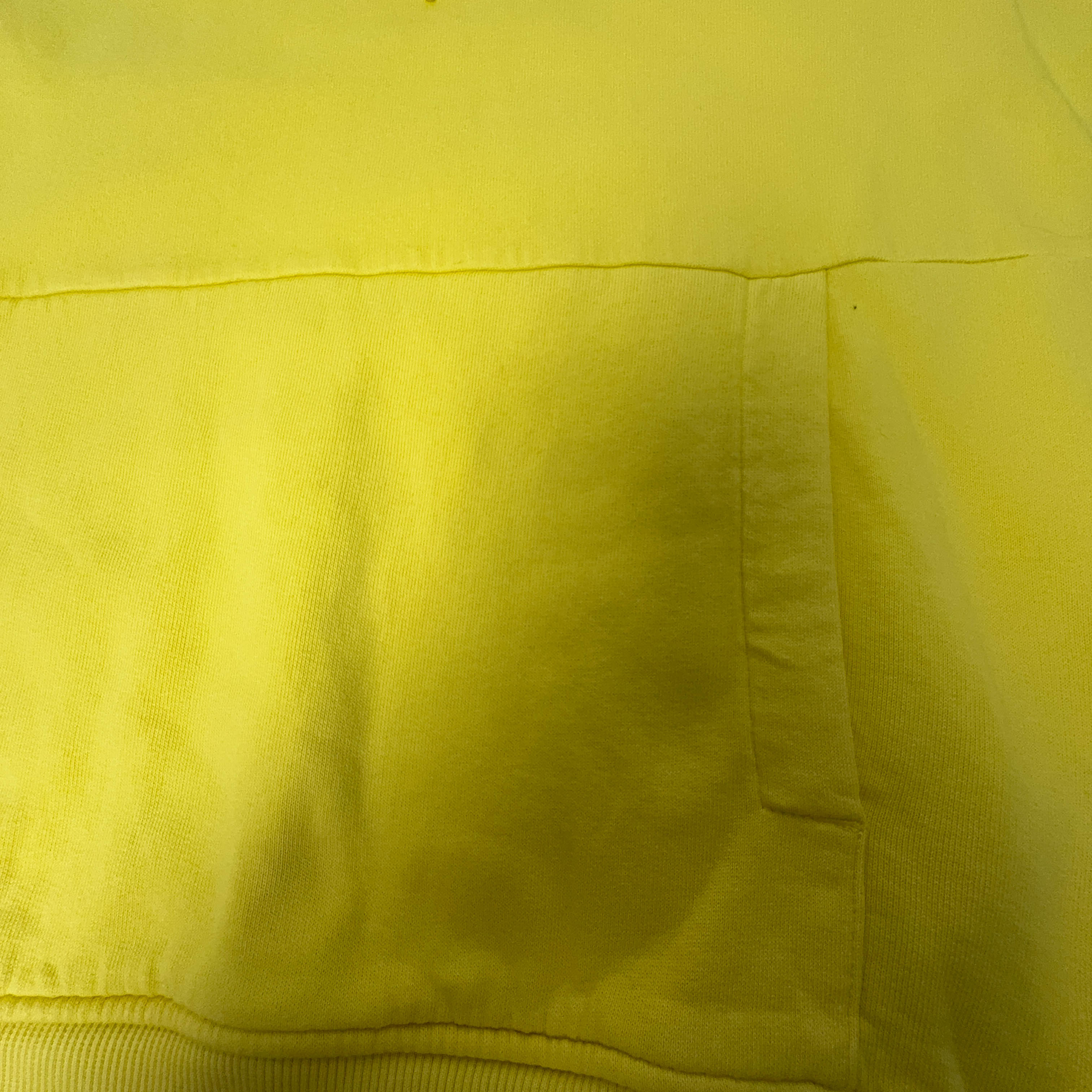 Felpa The North Face gialla con cappuccio e tasche - Taglia S uomo