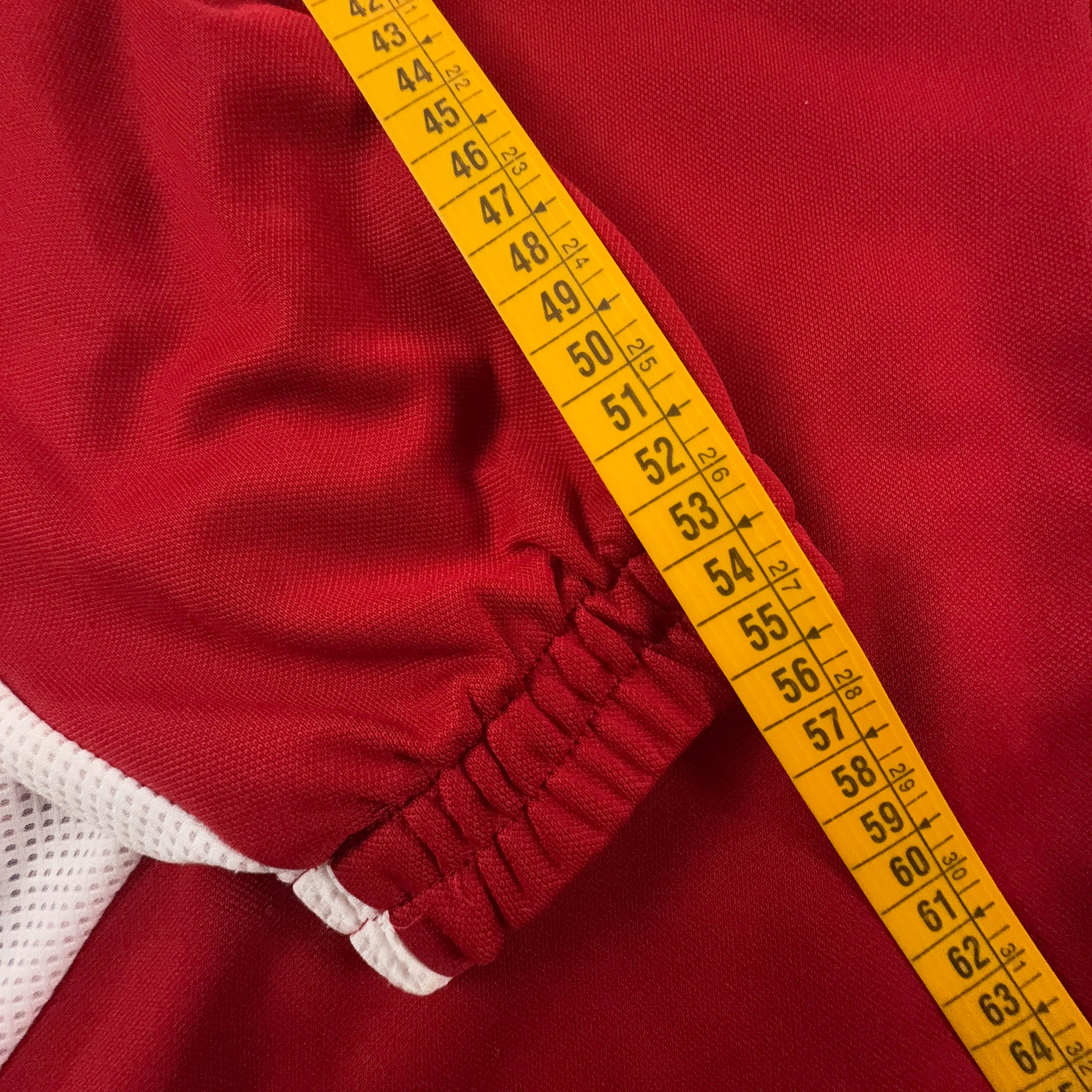 Felpa Adidas Bayern Vintage rossa e bianca con zip anni 2000 - Taglia D7 F186 uomo