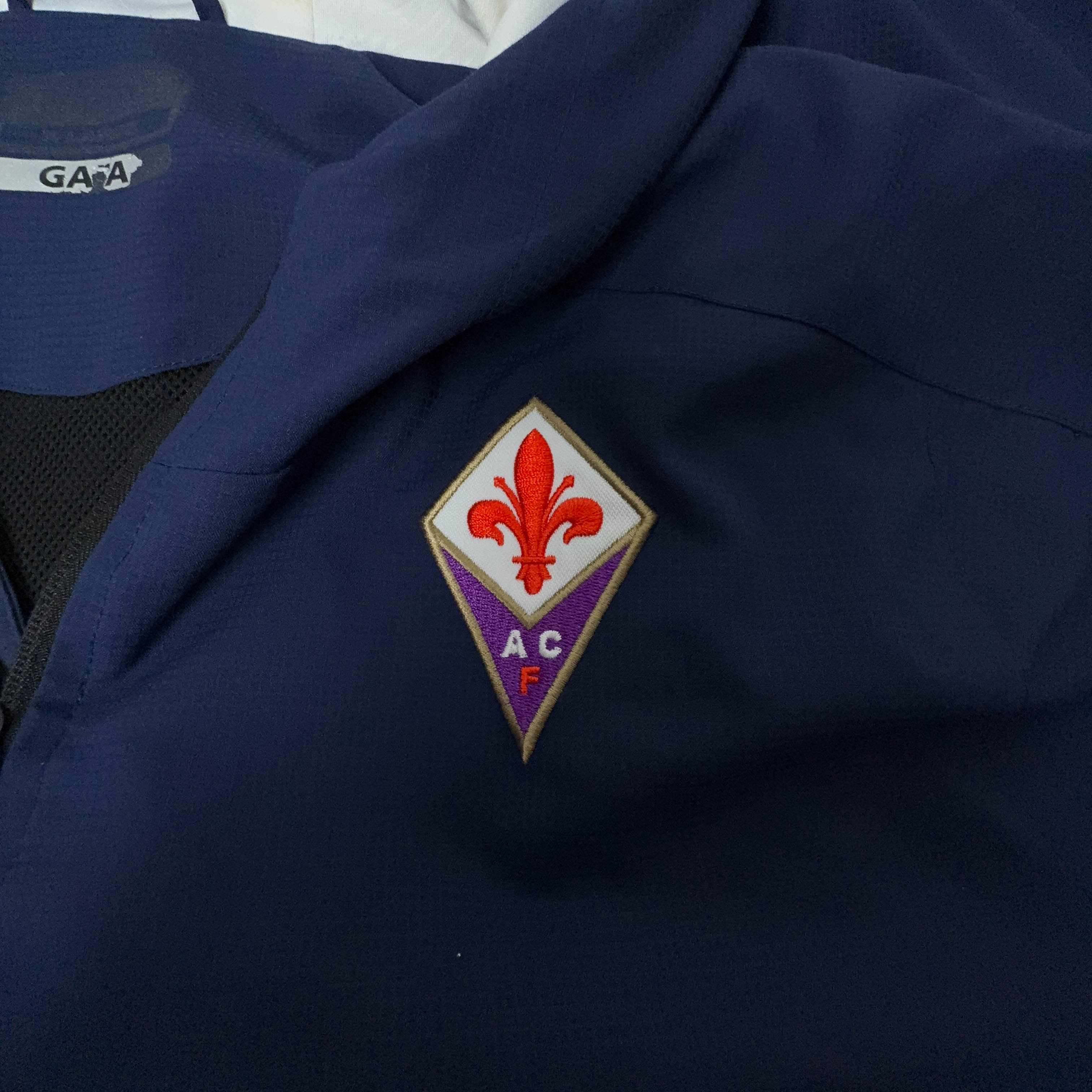 Felpa Kappa Fiorentina blu scuro con zip e cappuccio - Taglia XL uomo