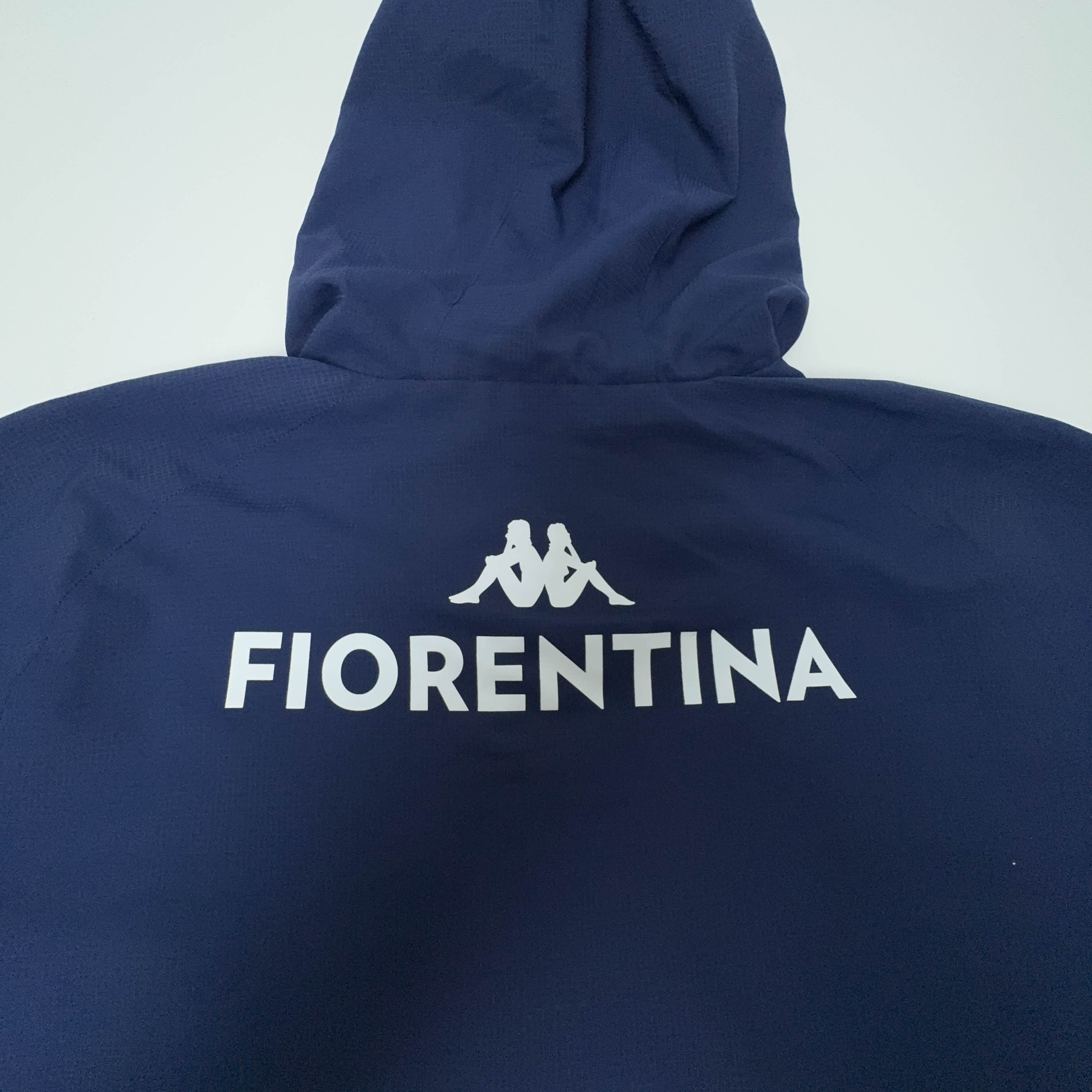 Felpa Kappa Fiorentina blu scuro con zip e cappuccio - Taglia XL uomo