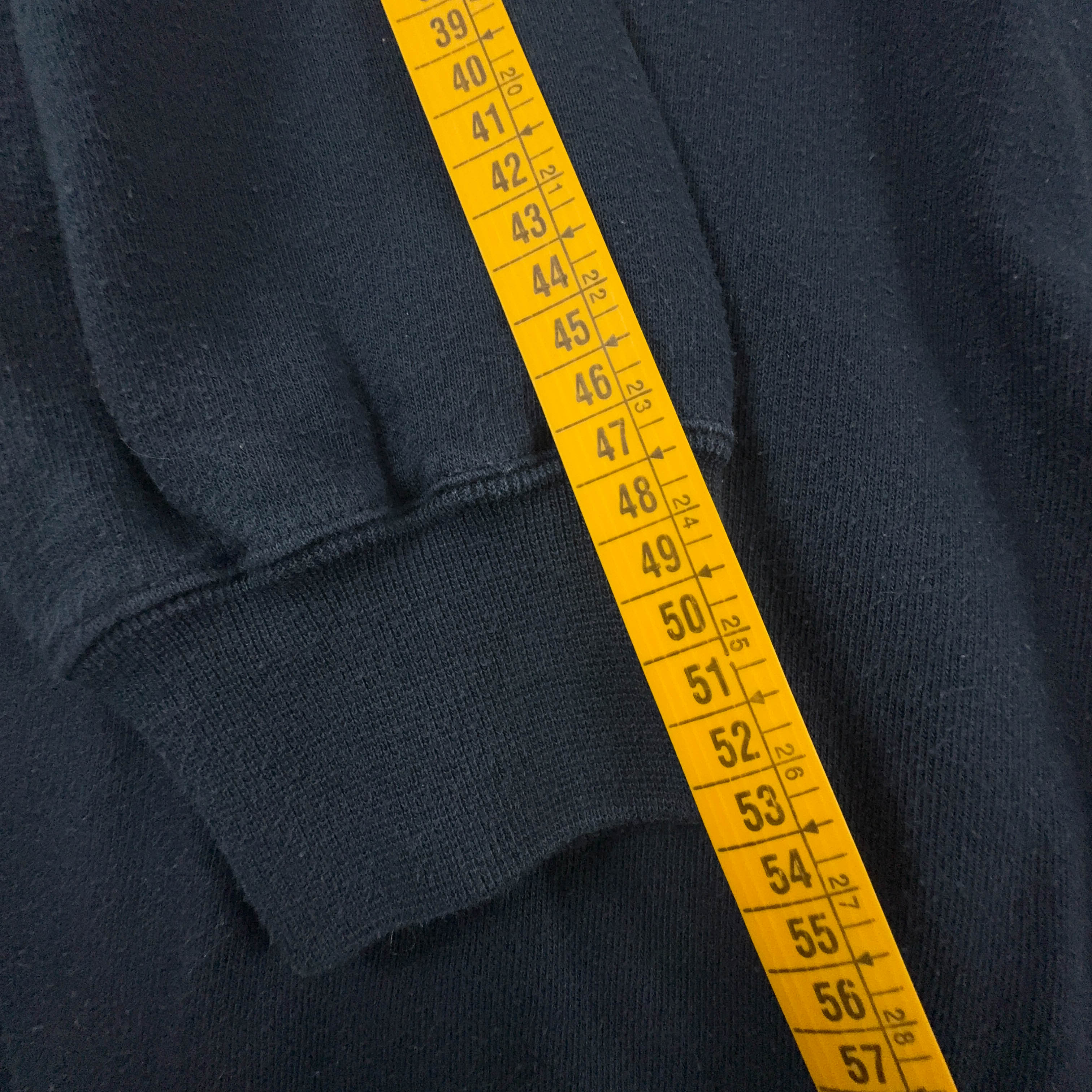 Felpa Champion Vintage blu scura a girocollo 62% cotone anni 2000 - Taglia M/L uomo