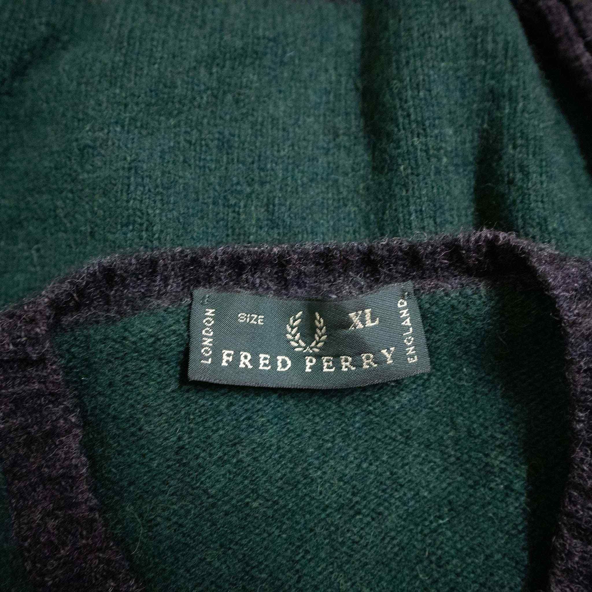 Maglione Fred Perry 100% lana - Taglia XL