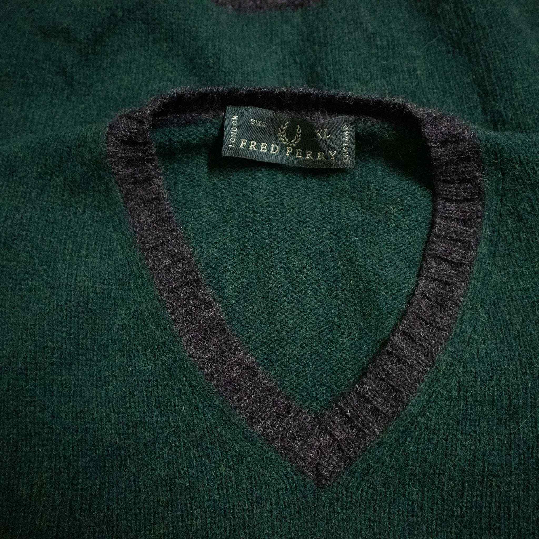 Maglione Fred Perry 100% lana - Taglia XL